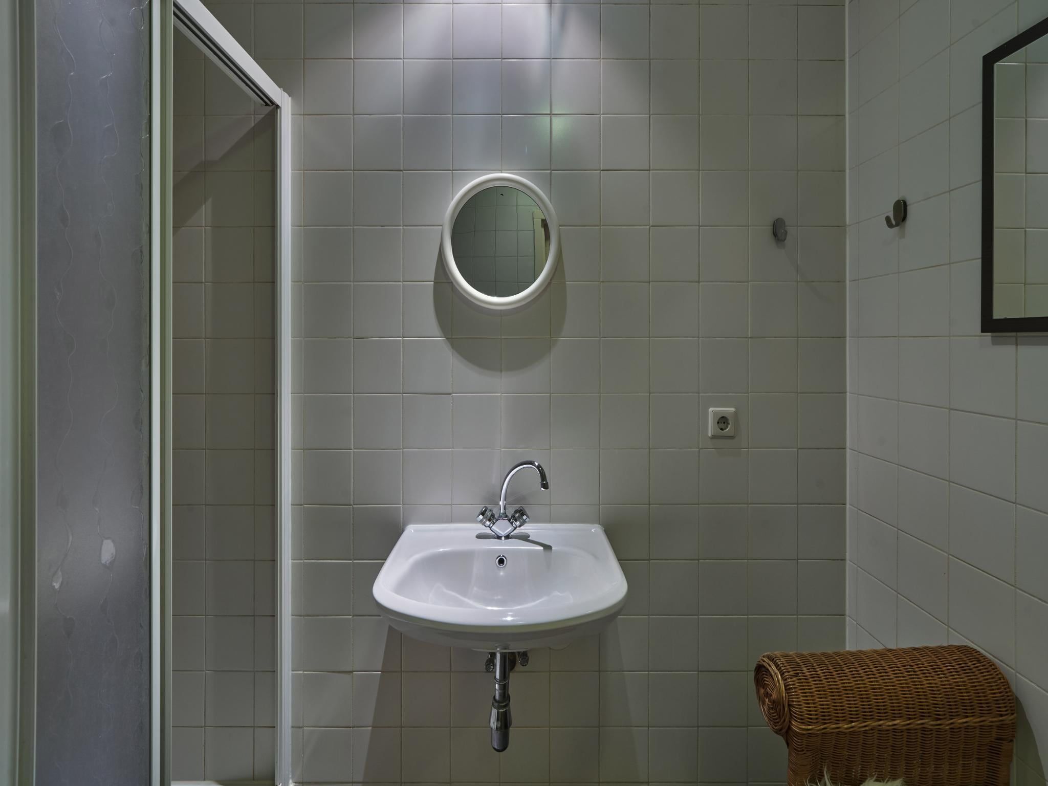 De badkamer van Meschermolen 13 in Mesch-Eijsden