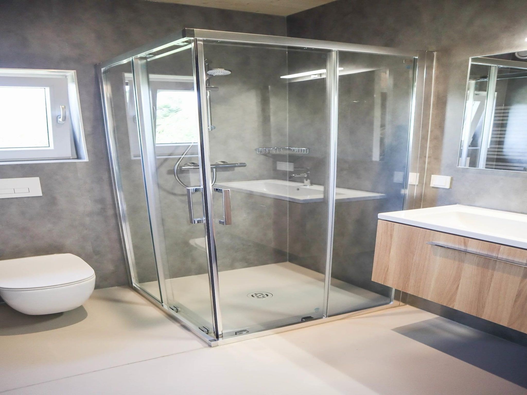 De badkamer van Bungalow Ocean Deluxe 6 Person in ’s-Gravenzande