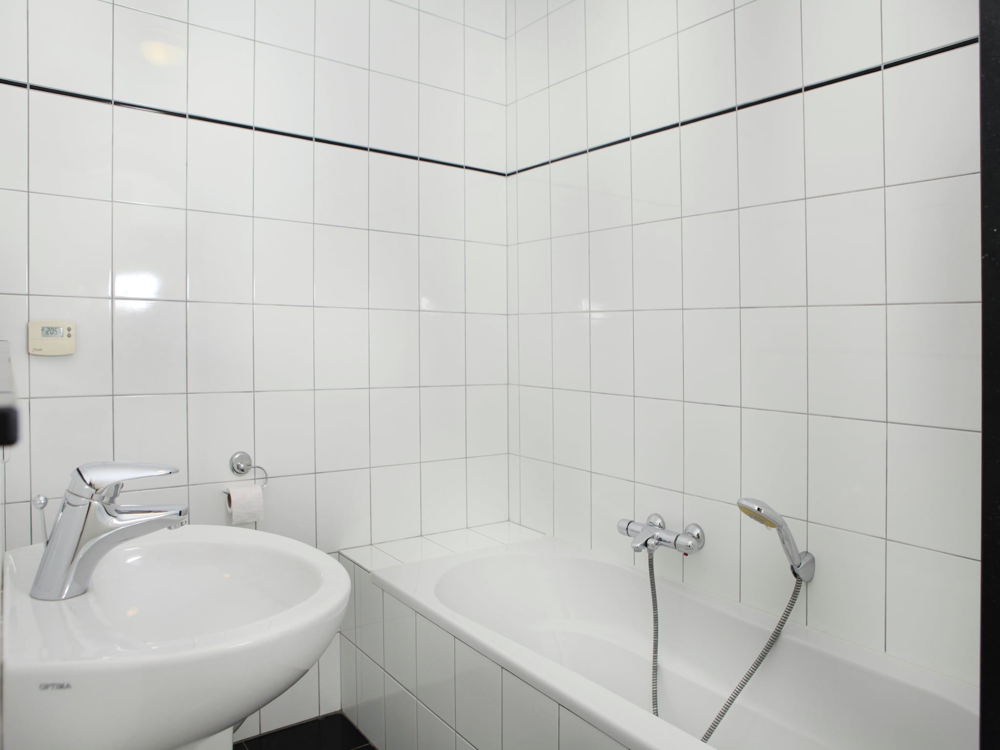 De badkamer van Klein Paarlo in Sint Odilienberg