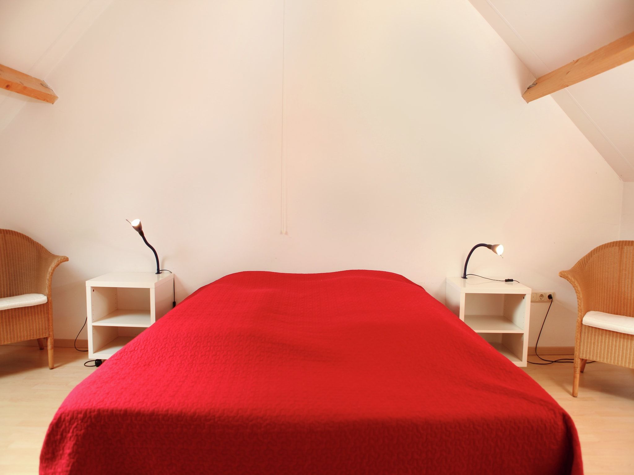 Een slaapkamer van Klein Paarlo in Sint Odilienberg