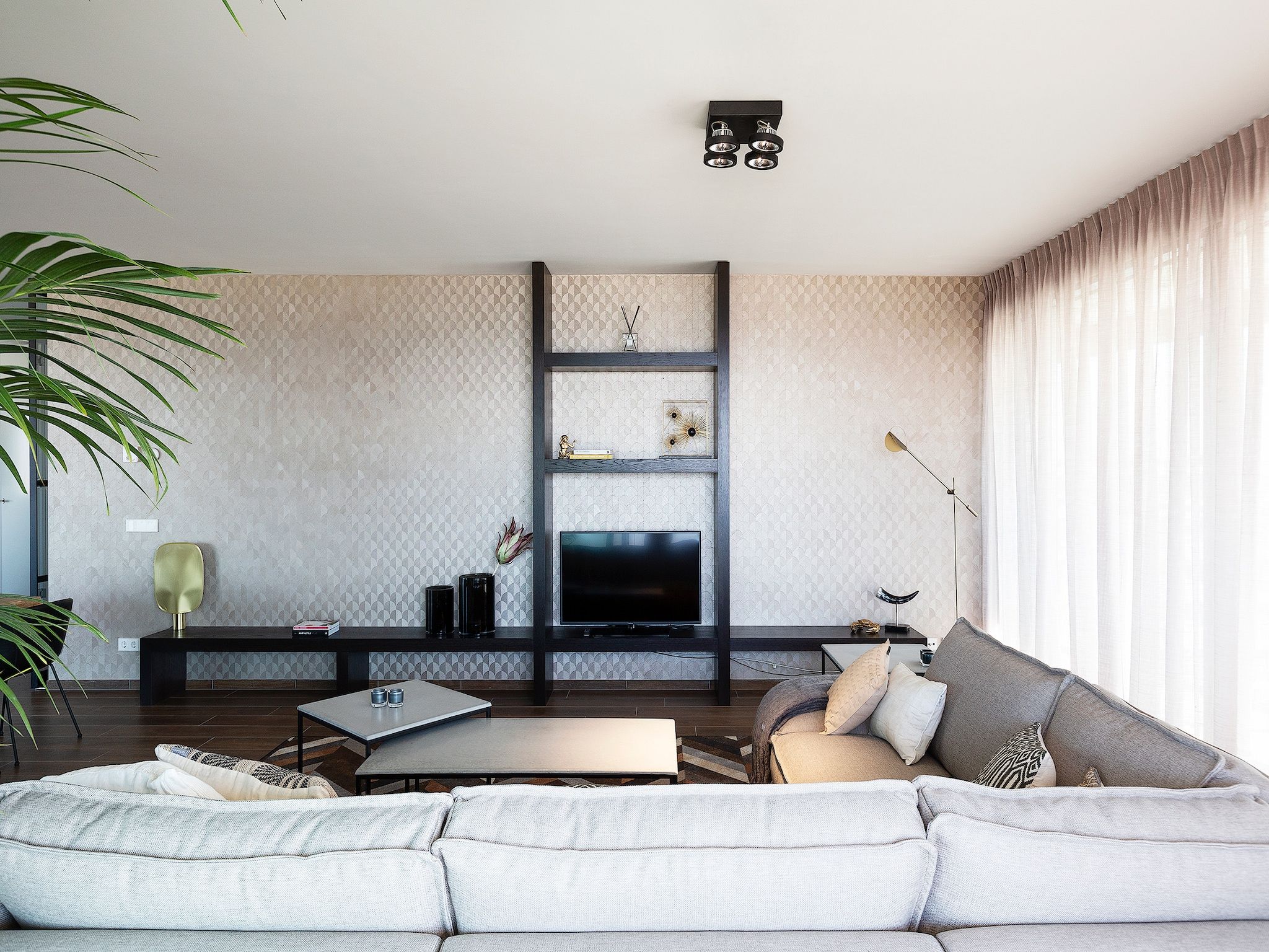 De woonkamer van Droomsuites Egmond aan Zee - 8 person apartment in Egmond aan Zee