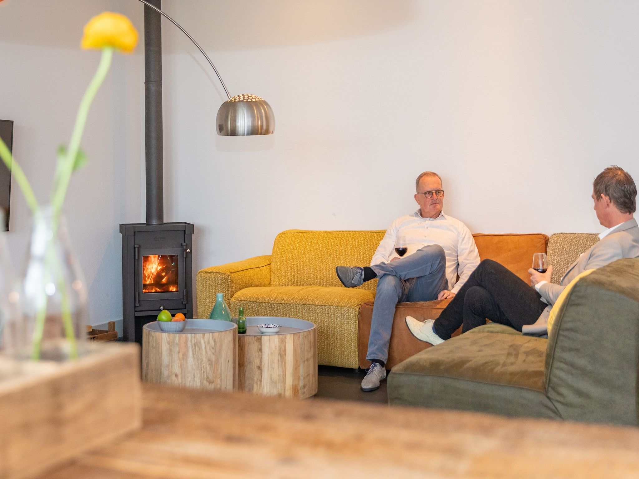 De woonkamer van Duynweelde Texel in Den Burg