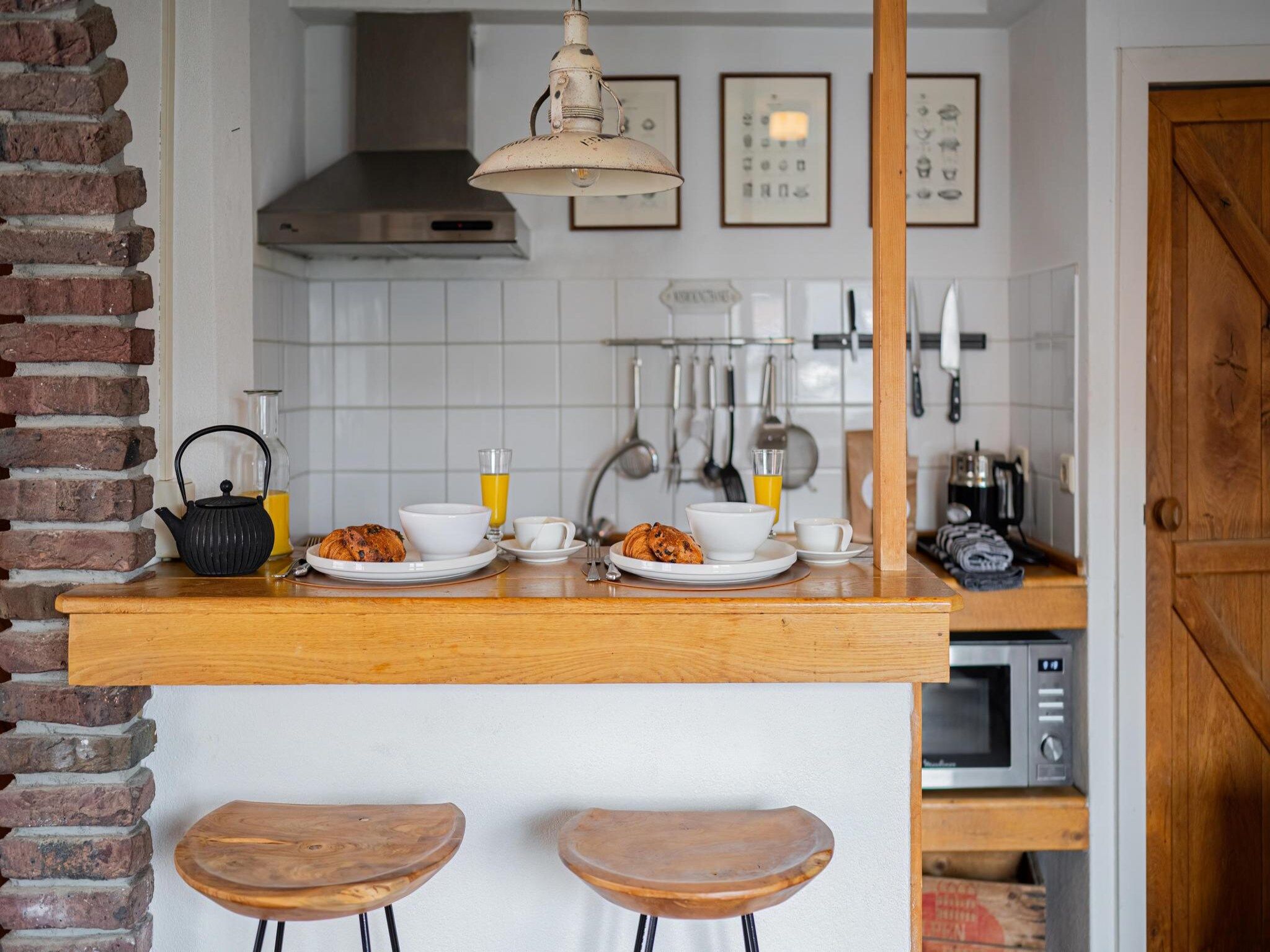 De keuken van La Chatelaine 1 in Egmond aan Zee
