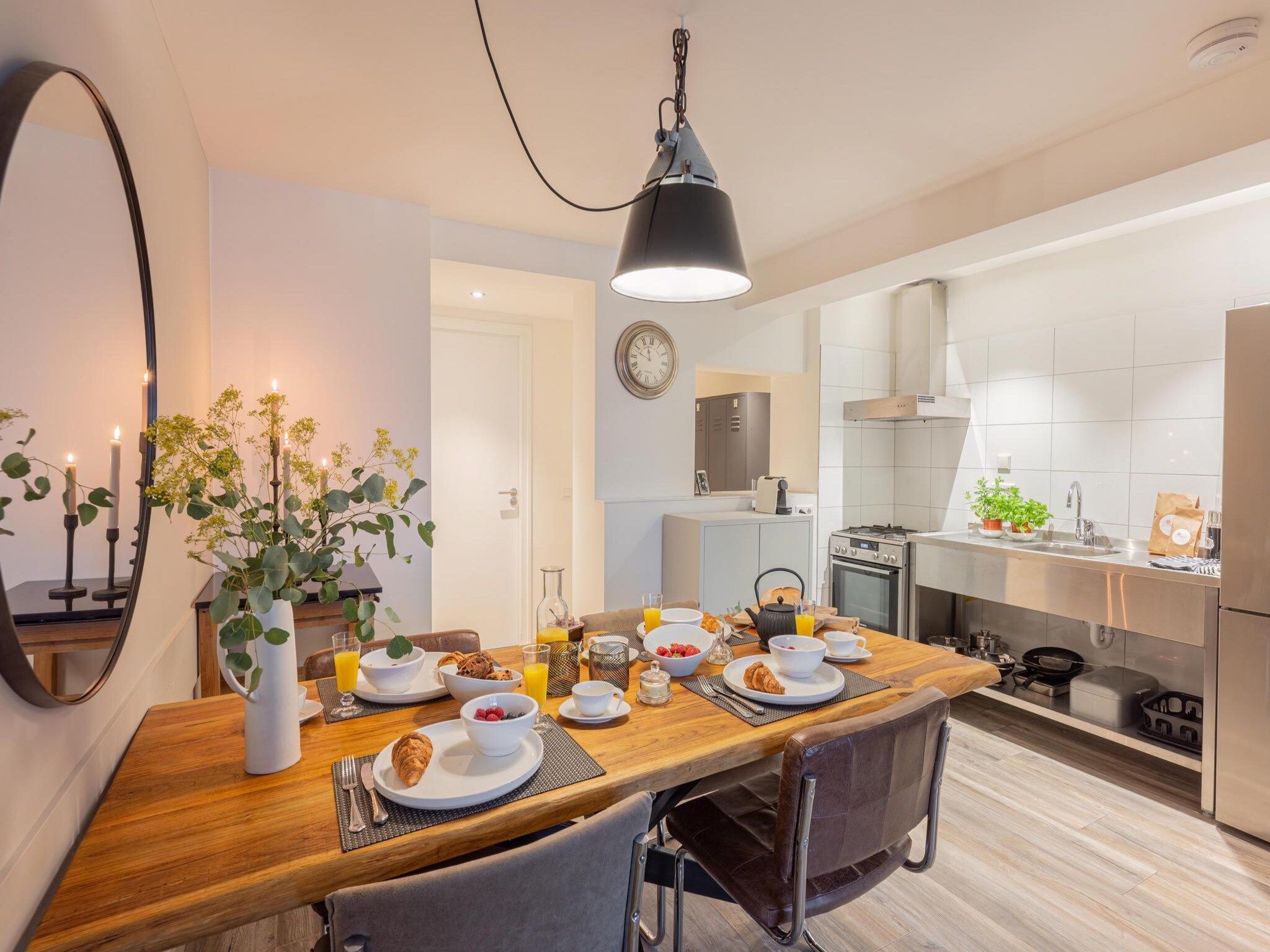 De keuken van La Chatelaine 3 in Egmond aan Zee