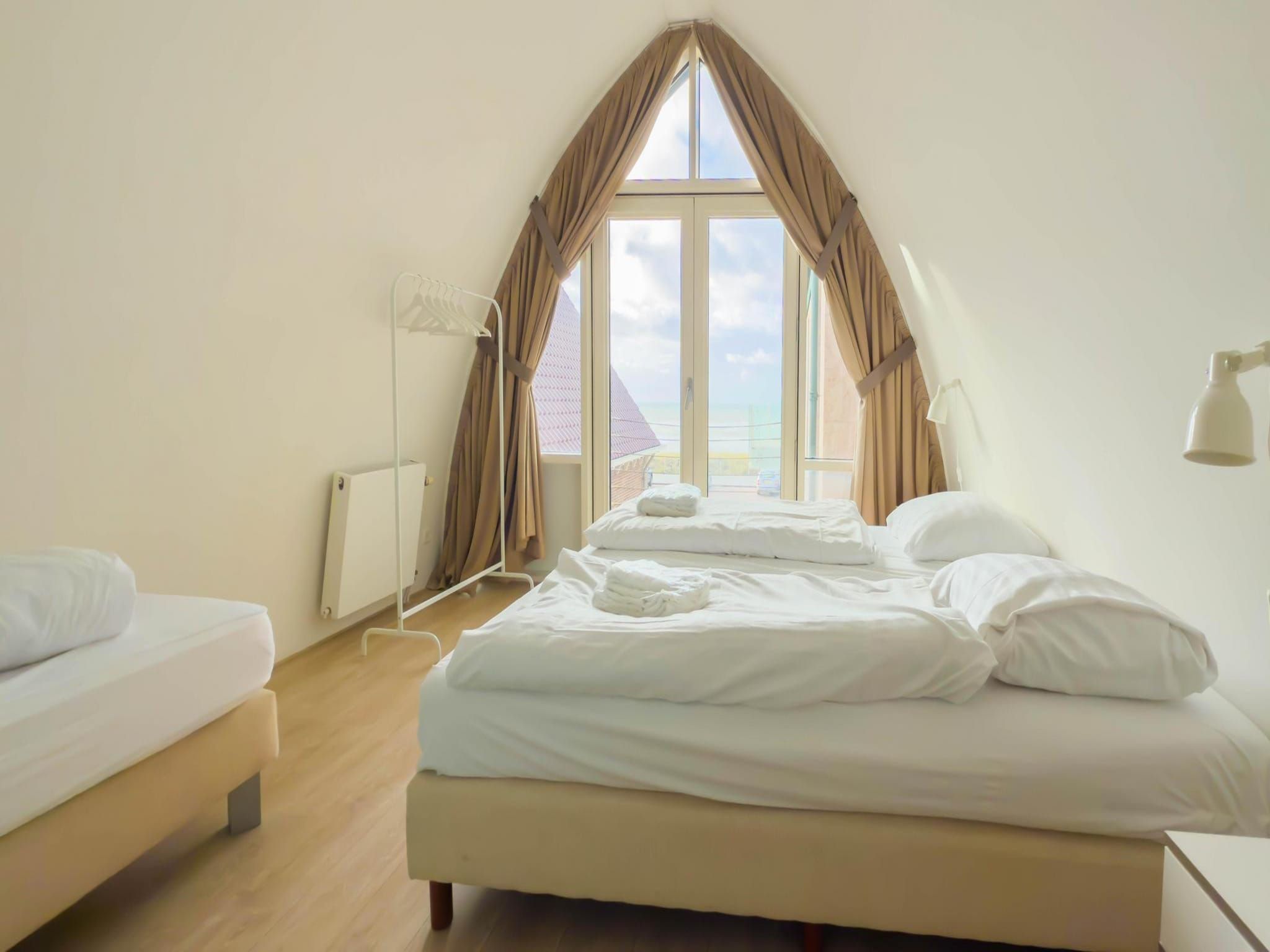 Een slaapkamer van Maanlicht in Egmond aan Zee