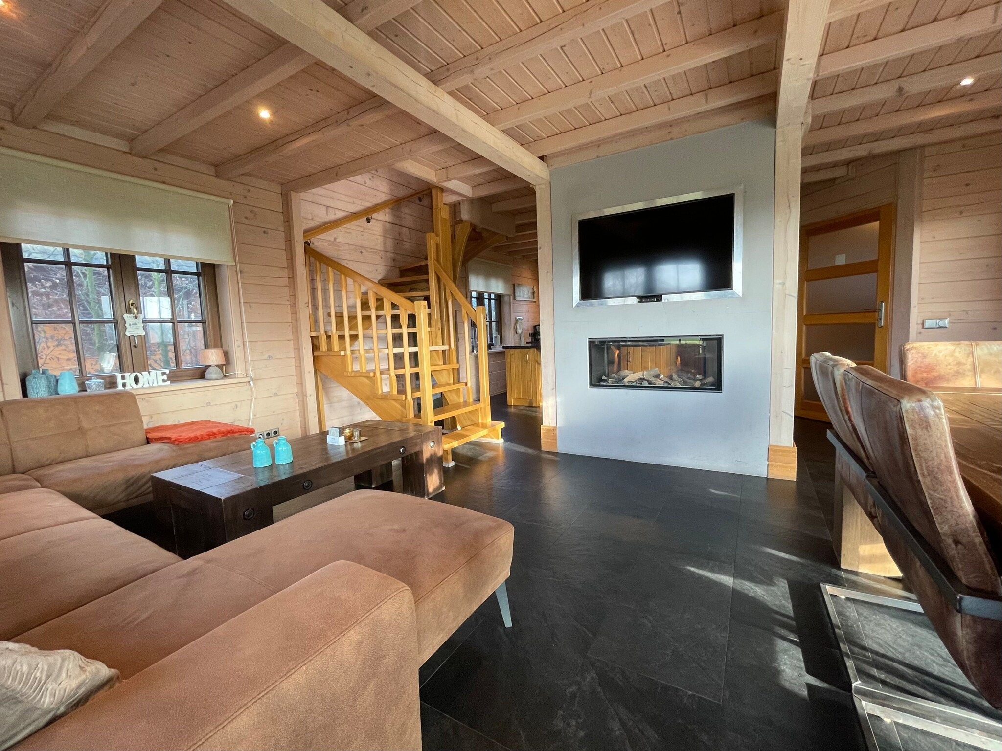 De woonkamer van Salland Hideaway - 4 persons in Den Ham