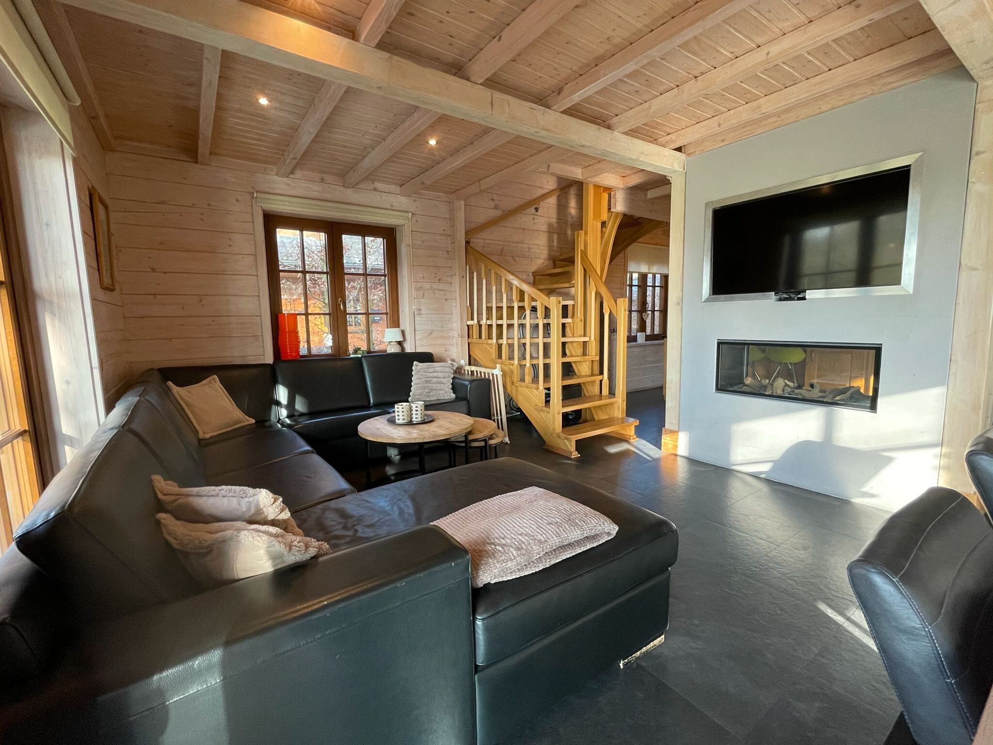 De woonkamer van Salland Hideaway - 6 persons in Den Ham