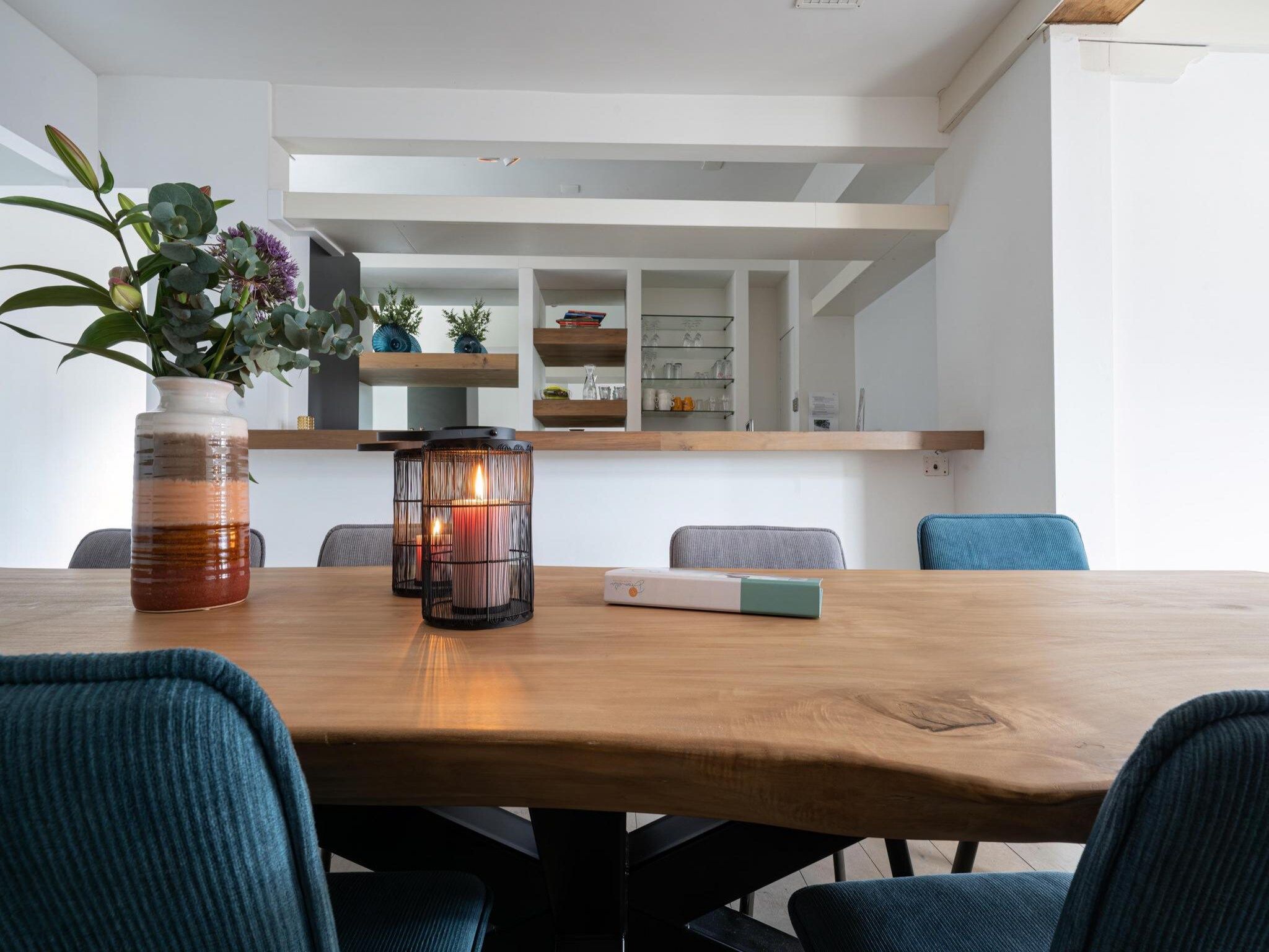De eetkamer van Tussen Duin en Strand in Egmond aan den Hoef
