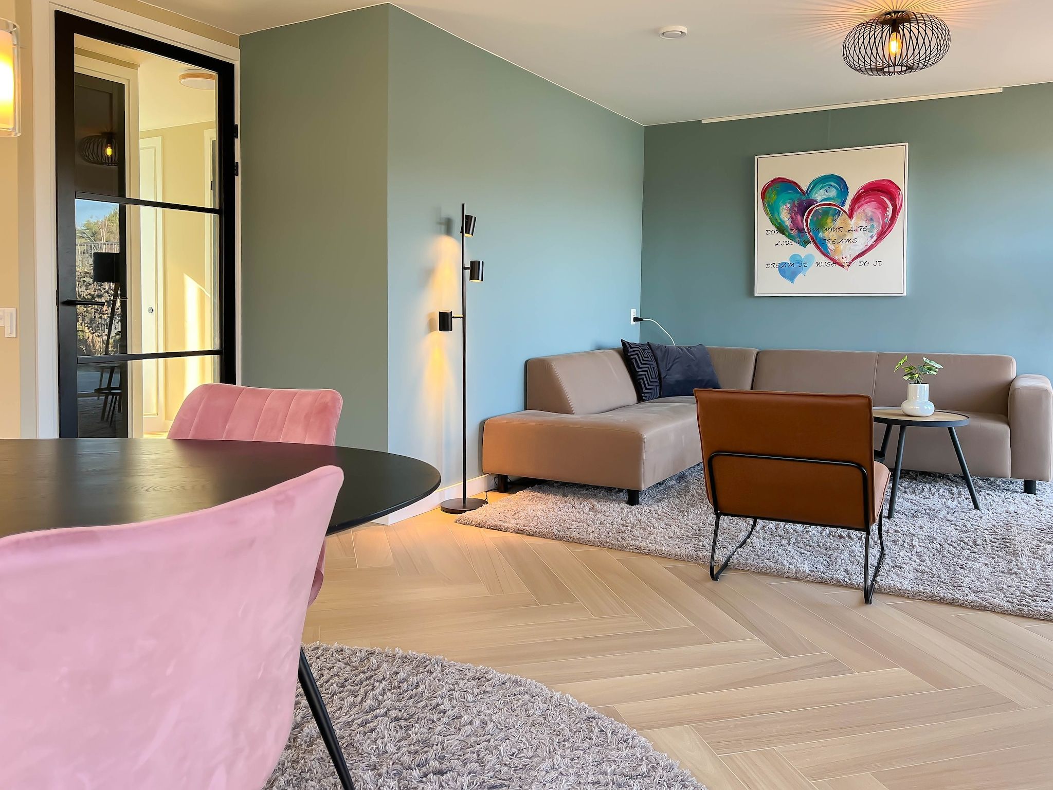 De woonkamer van Holiday home Torenvalk in Sibculo