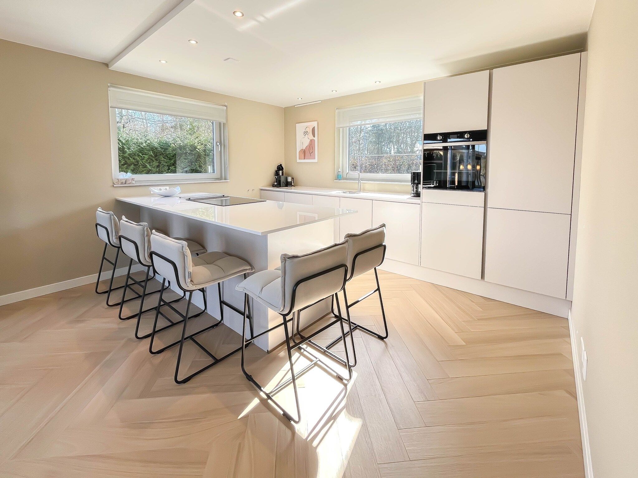 De keuken van Holiday home Torenvalk in Sibculo