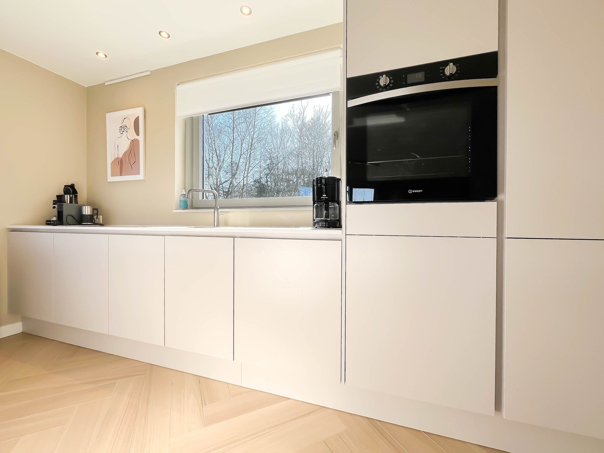 De keuken van Holiday home Torenvalk in Sibculo