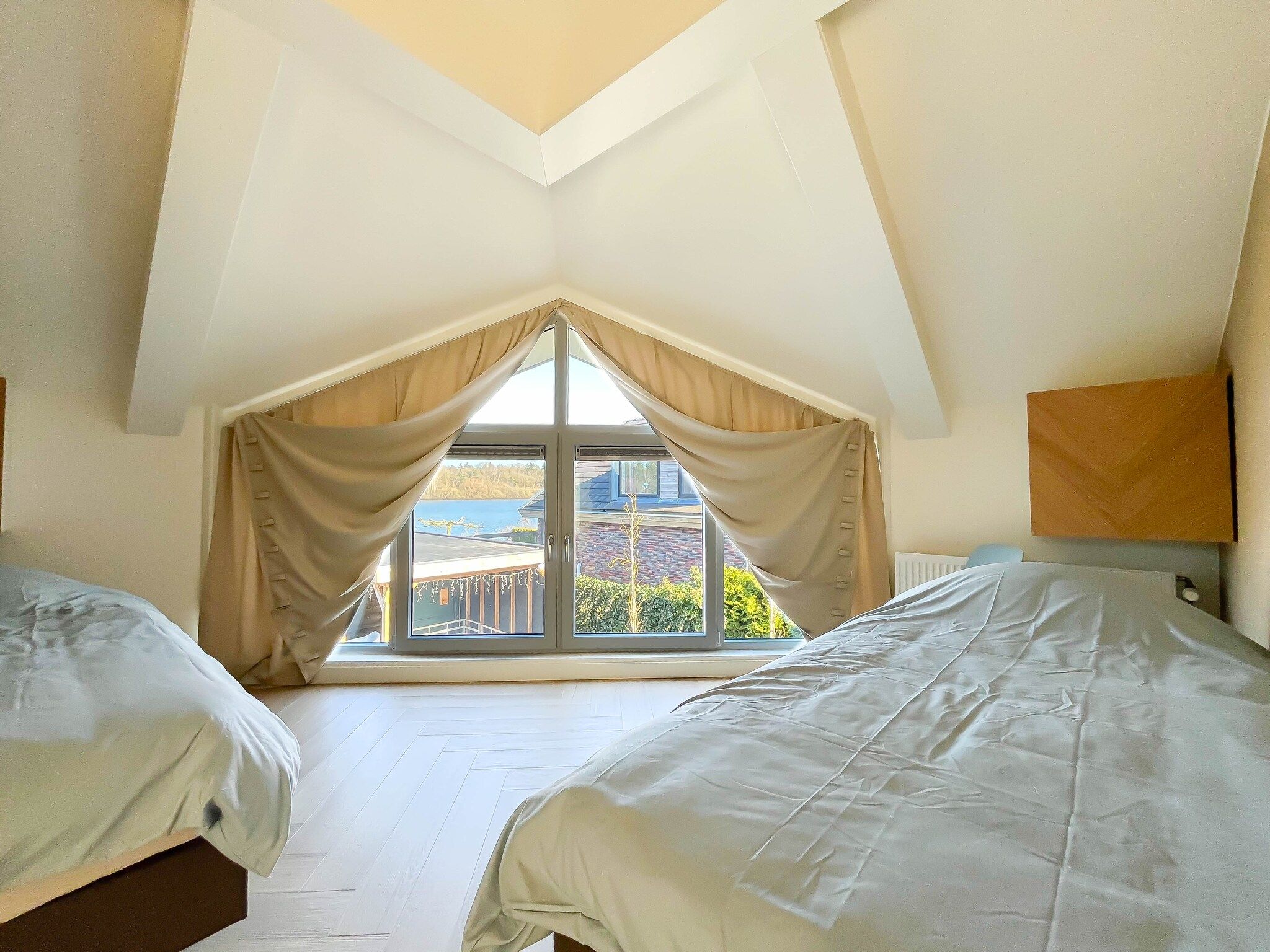 Een slaapkamer van Holiday home Torenvalk in Sibculo