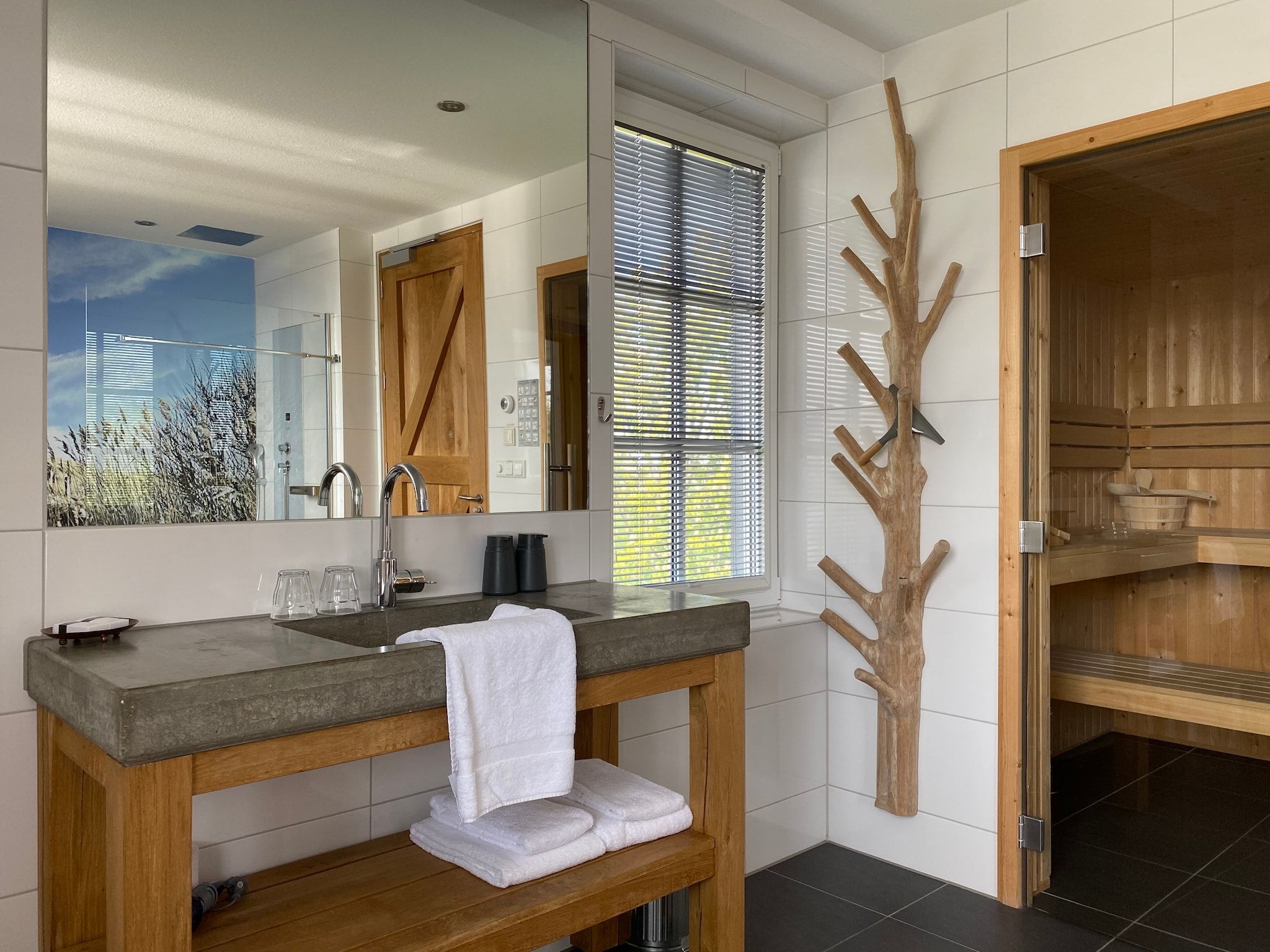 De badkamer van Waddenweelde Texel in Den Burg