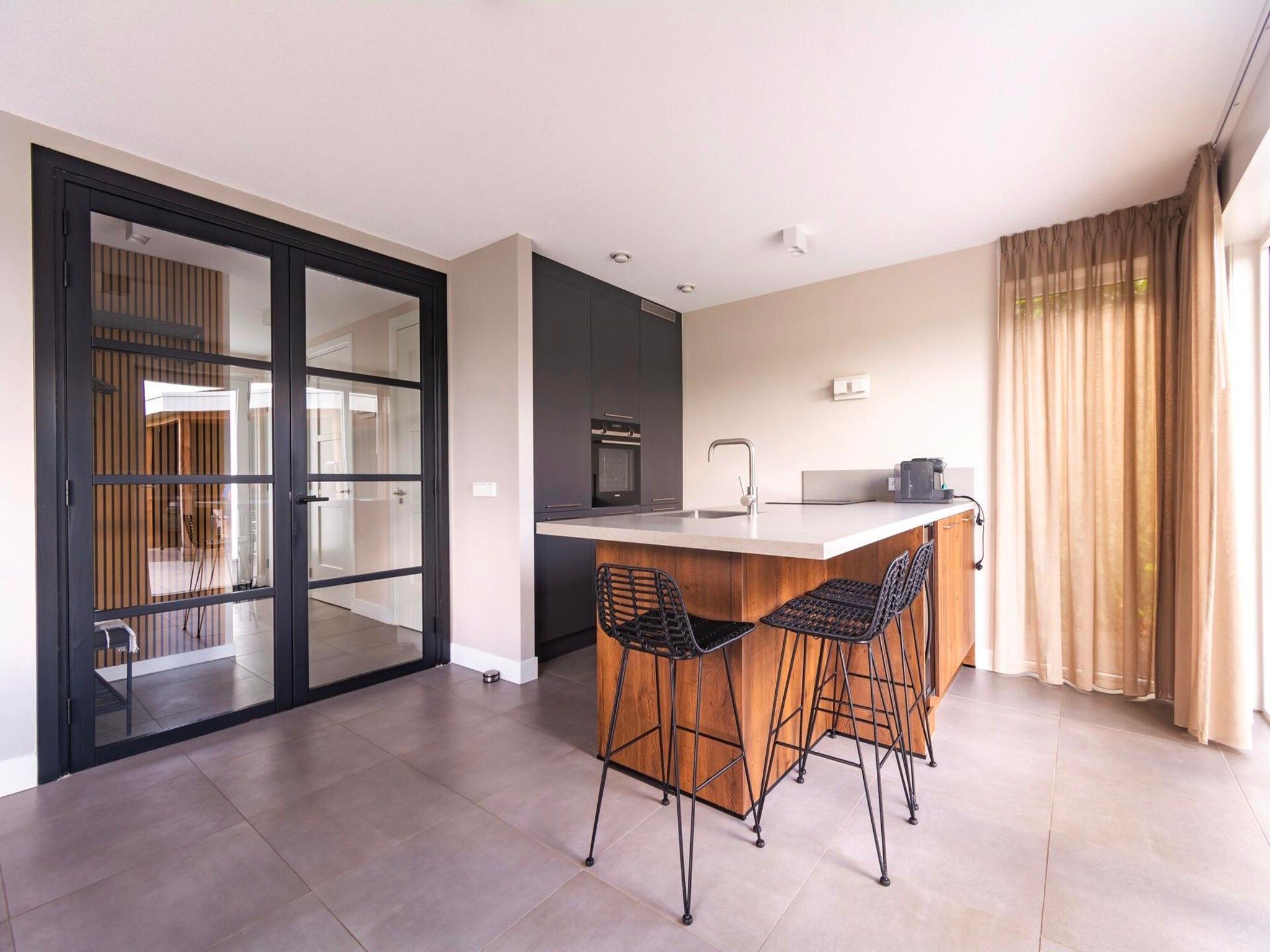 De keuken van Watervilla Plas van Francke in Sibculo