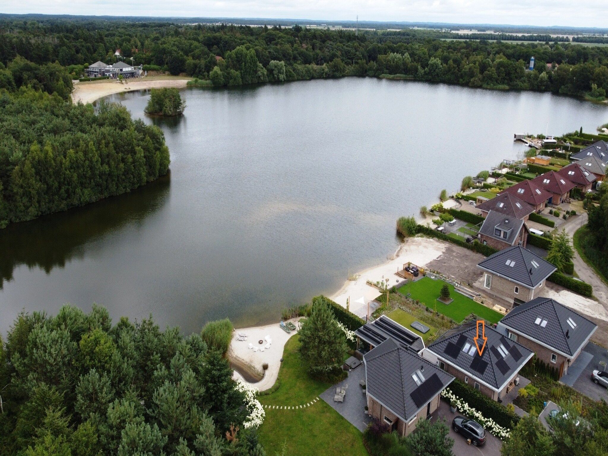 De omgeving van Watervilla Plas van Francke in Sibculo