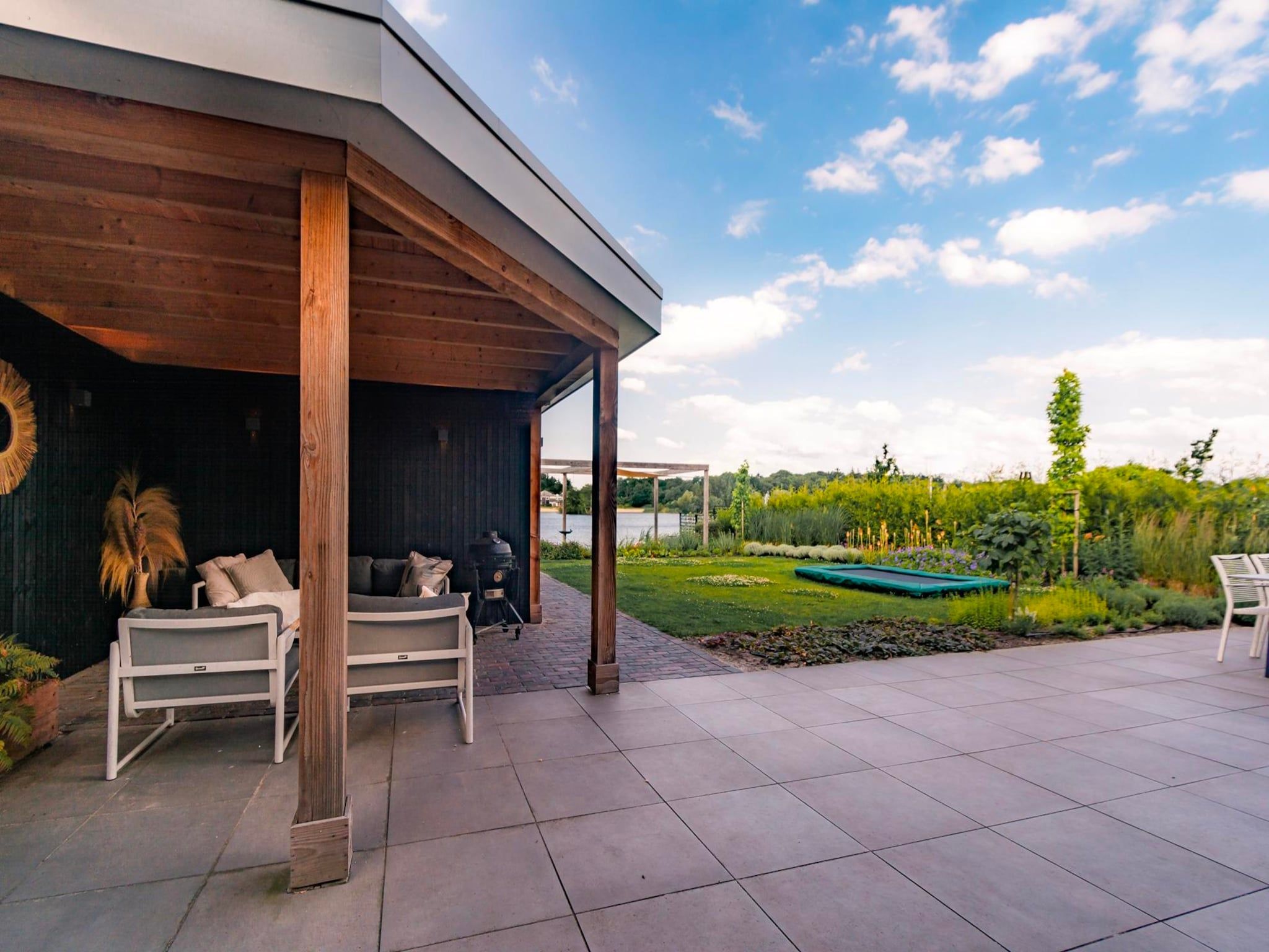 De tuin van Watervilla Plas van Francke in Sibculo