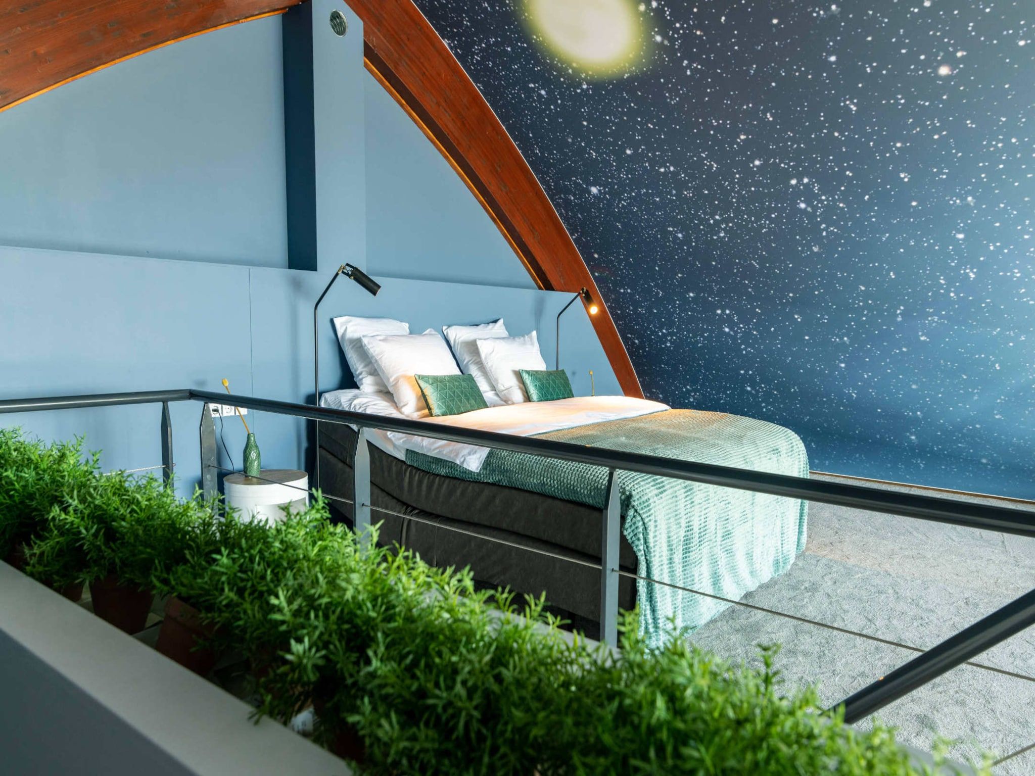 Een slaapkamer van Wellness at the Vecht - First floor in Dalfsen