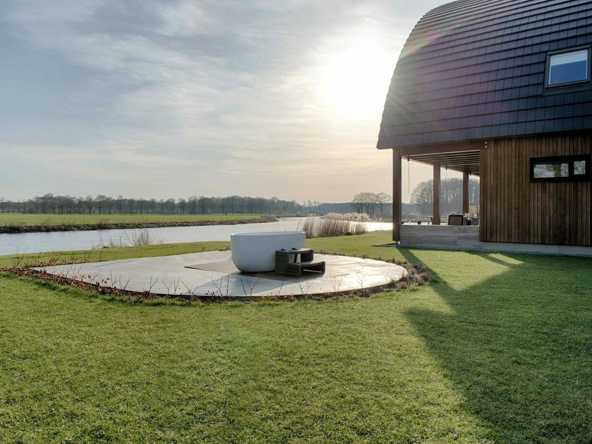 De tuin van Wellness at the Vecht - Ground floor in Dalfsen