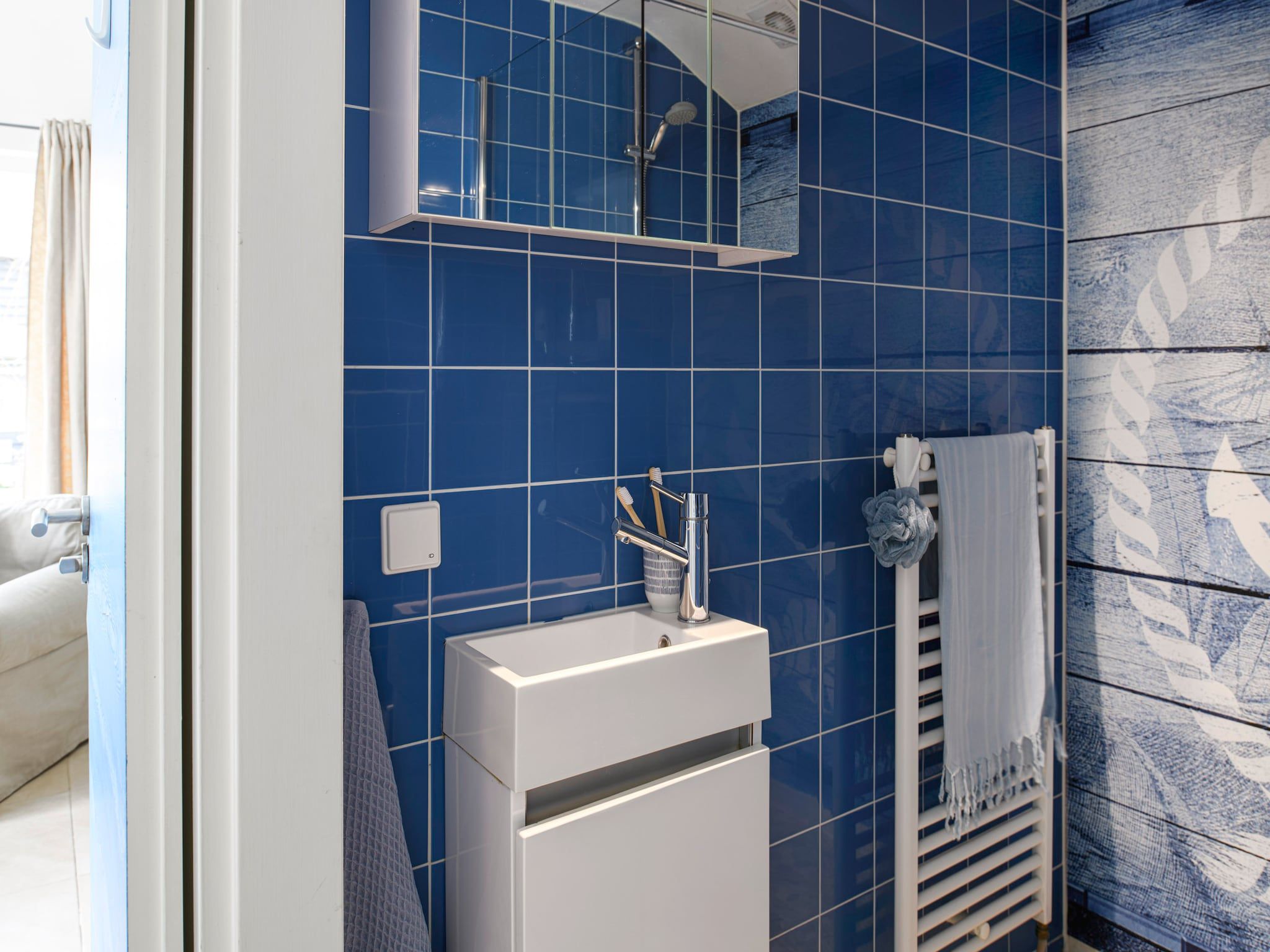 De badkamer van Comfort Bungalow in Loosdrecht