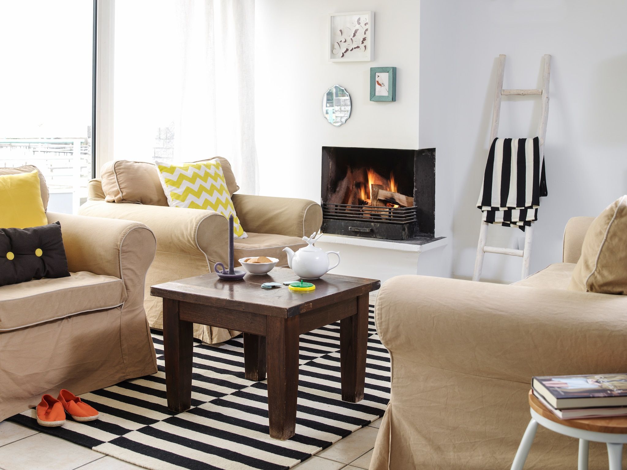 De woonkamer van Penthouse in Loosdrecht