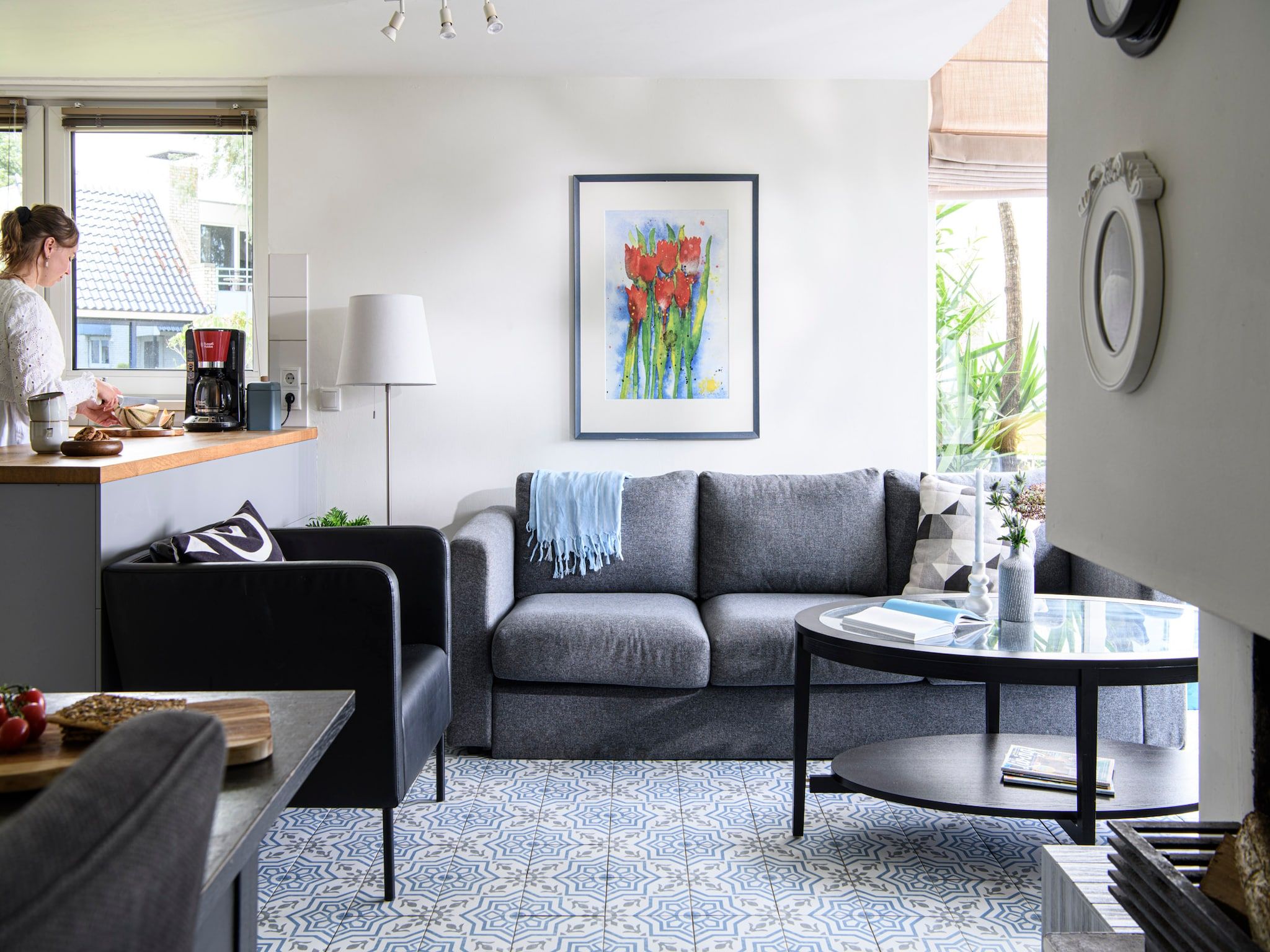 De woonkamer van Panorama Villa  6 pers in Loosdrecht