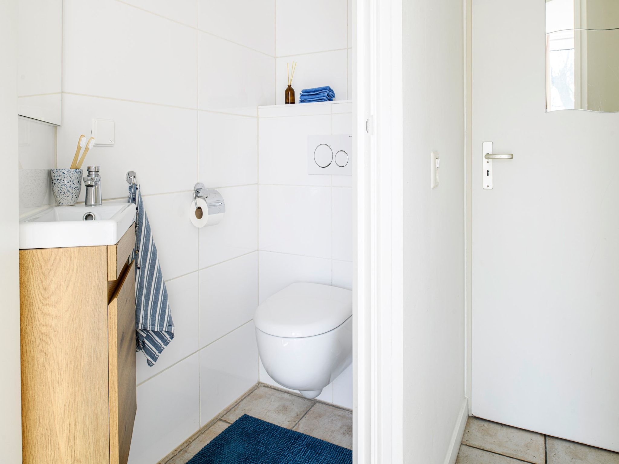 De badkamer van Panorama Villa  6 pers in Loosdrecht