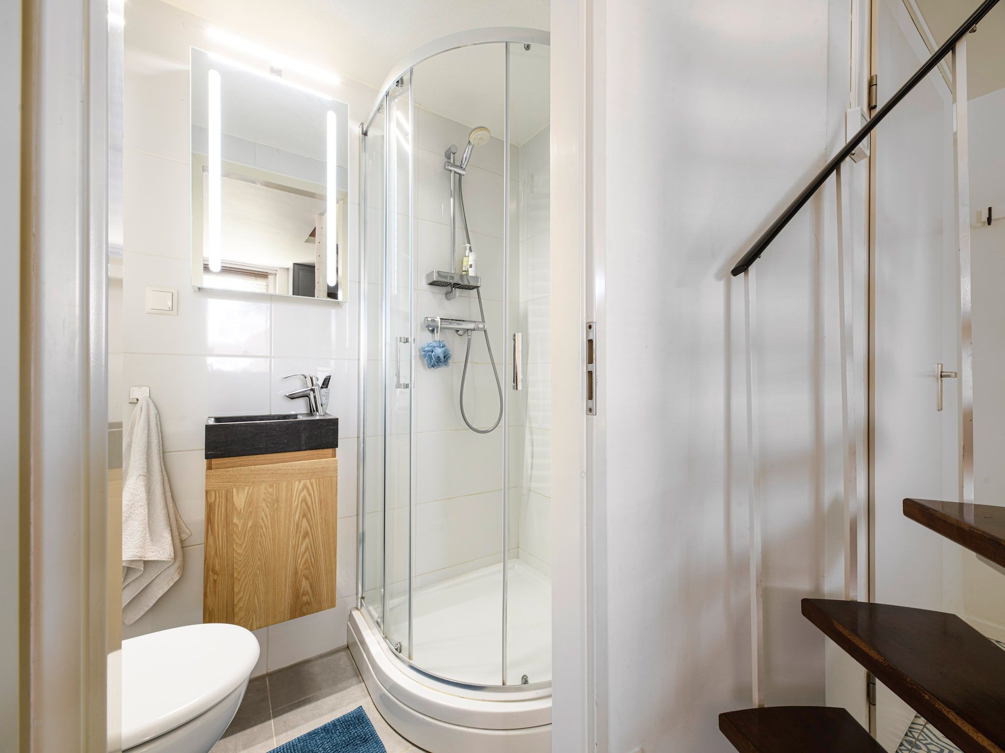 De badkamer van Panorama Villa  6 pers in Loosdrecht