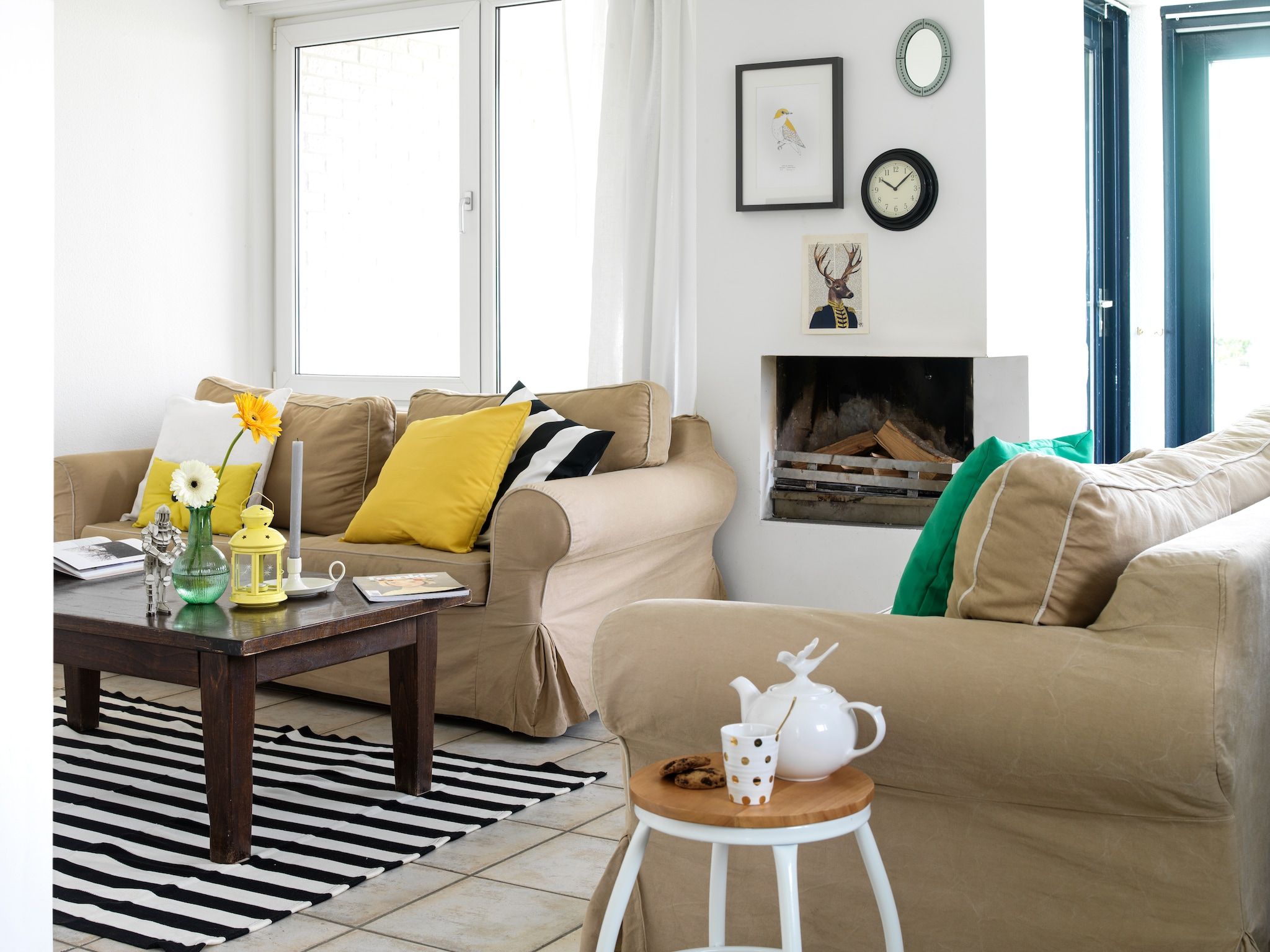 De woonkamer van Panorama Villa in Loosdrecht