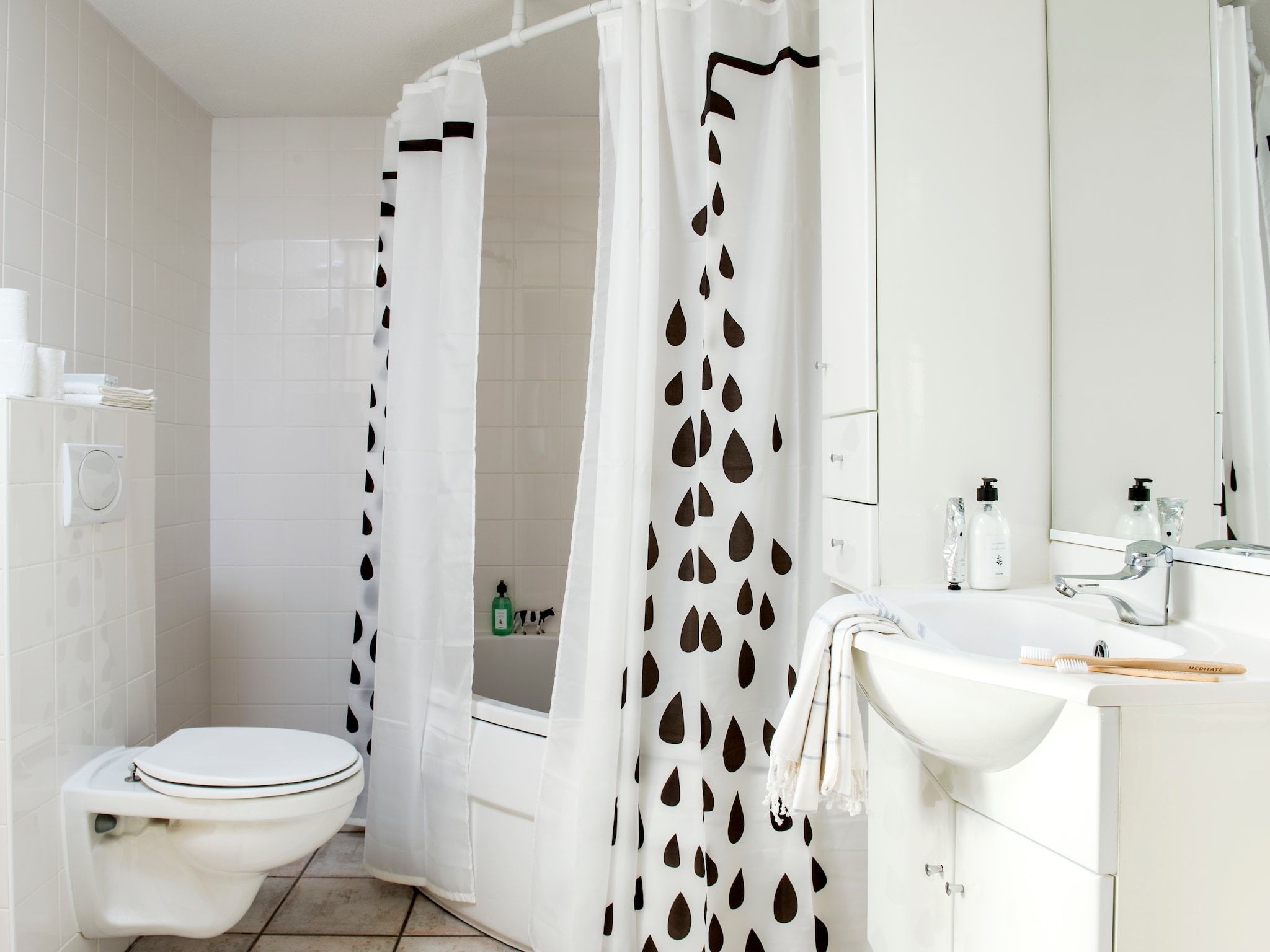 De badkamer van Panorama Villa in Loosdrecht