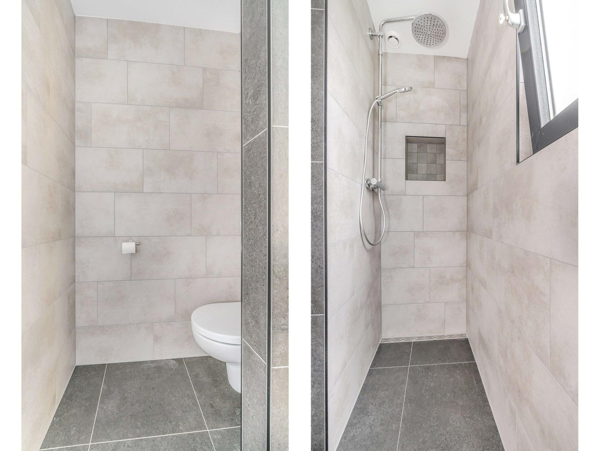 De badkamer van Farm Lodge 676 in Baarle-nassau