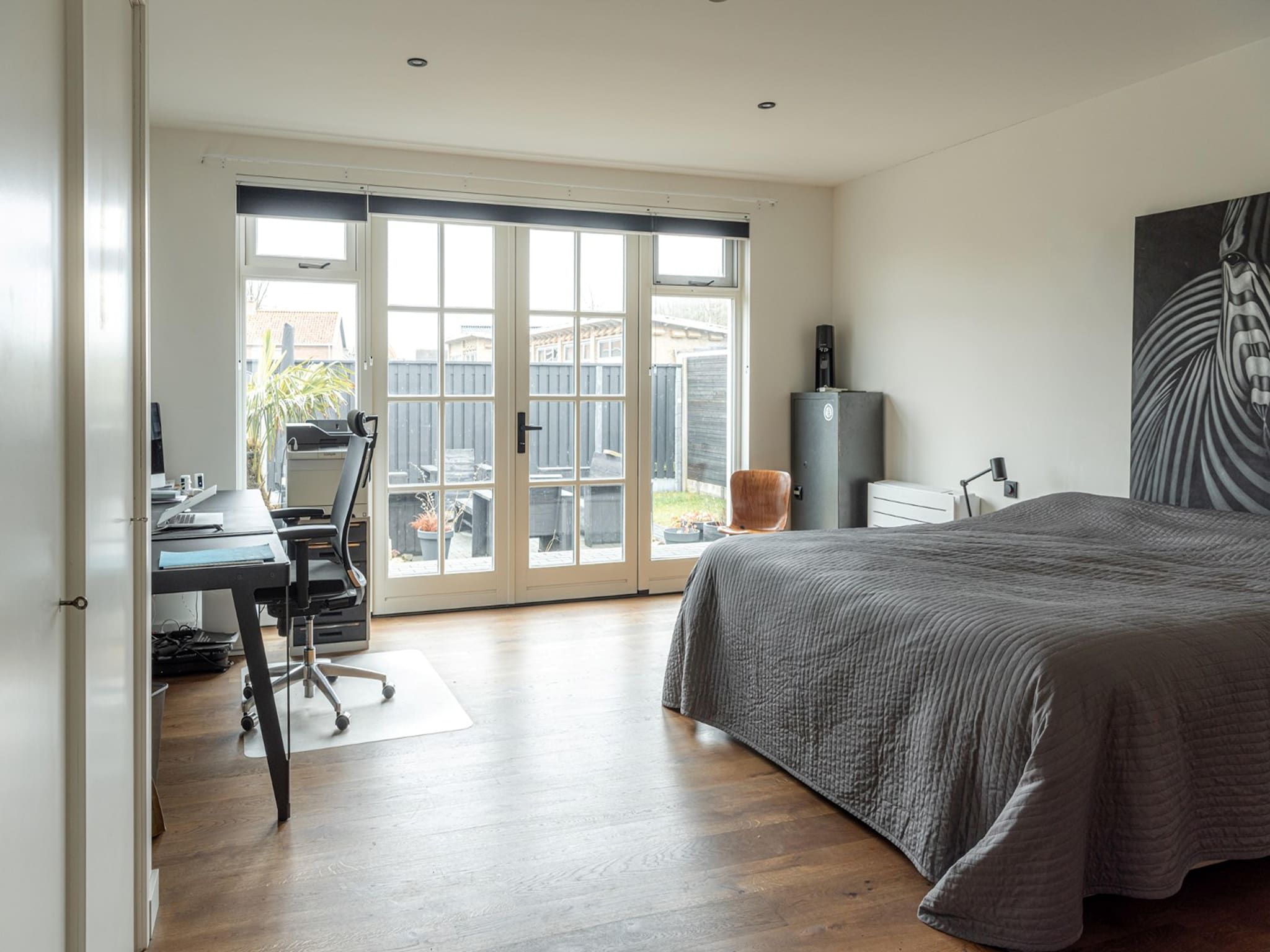 Een slaapkamer van De Stevenshoek in Langweer