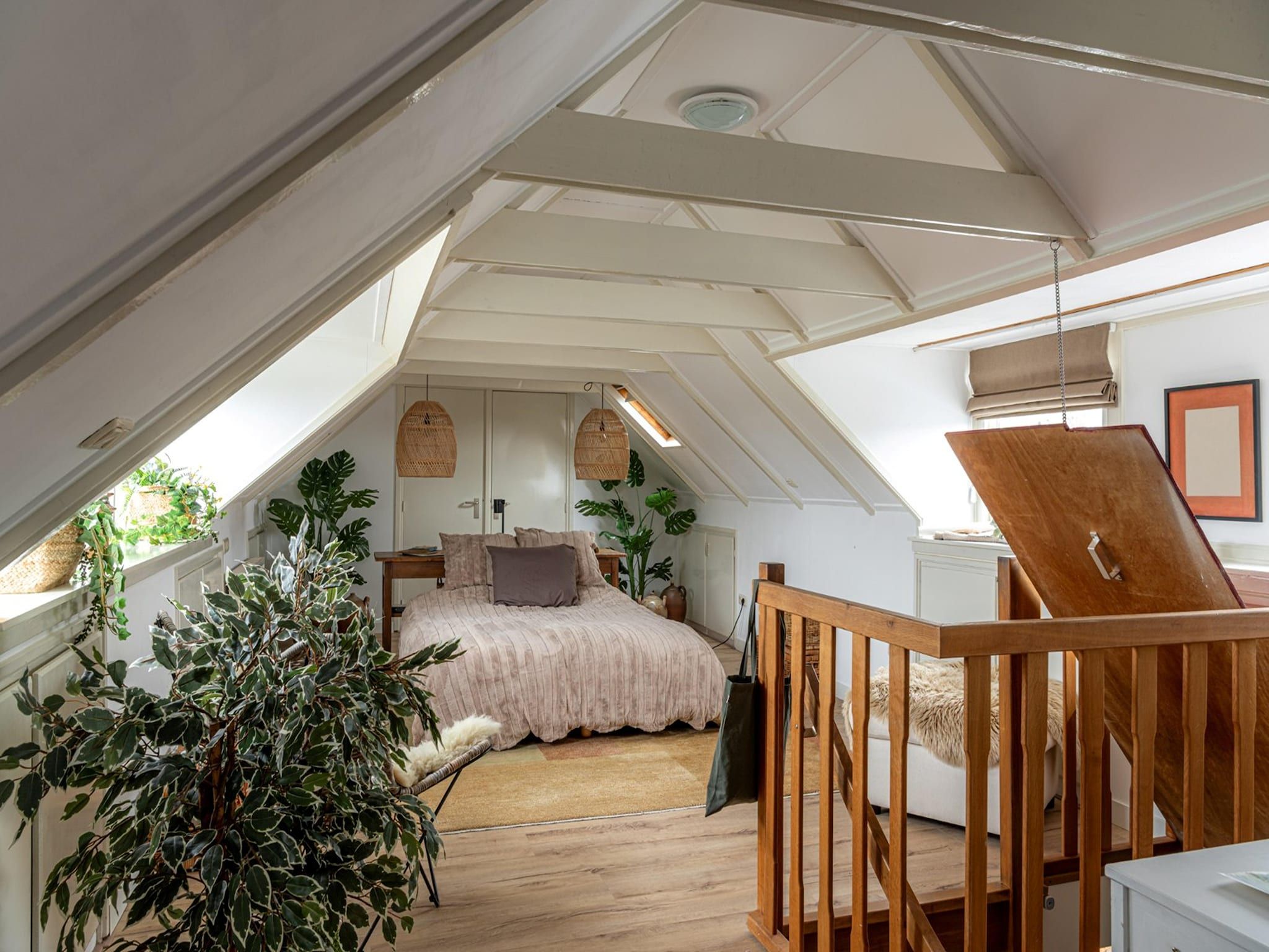 Een slaapkamer van De Stevenshoek in Langweer