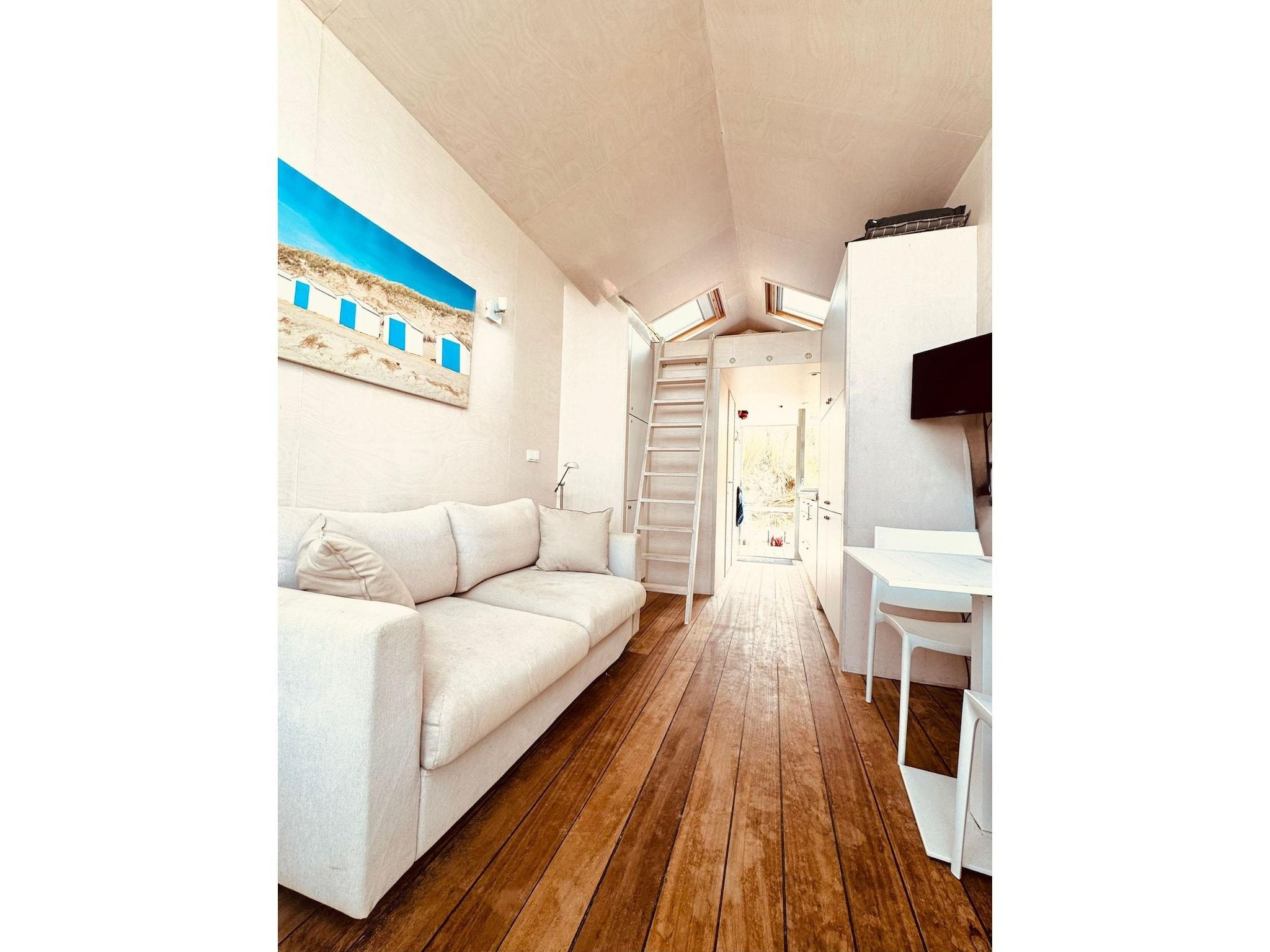 De woonkamer van Sleep beachhouse - Beach Dishoek 37 I Dishoek in Koudekerke