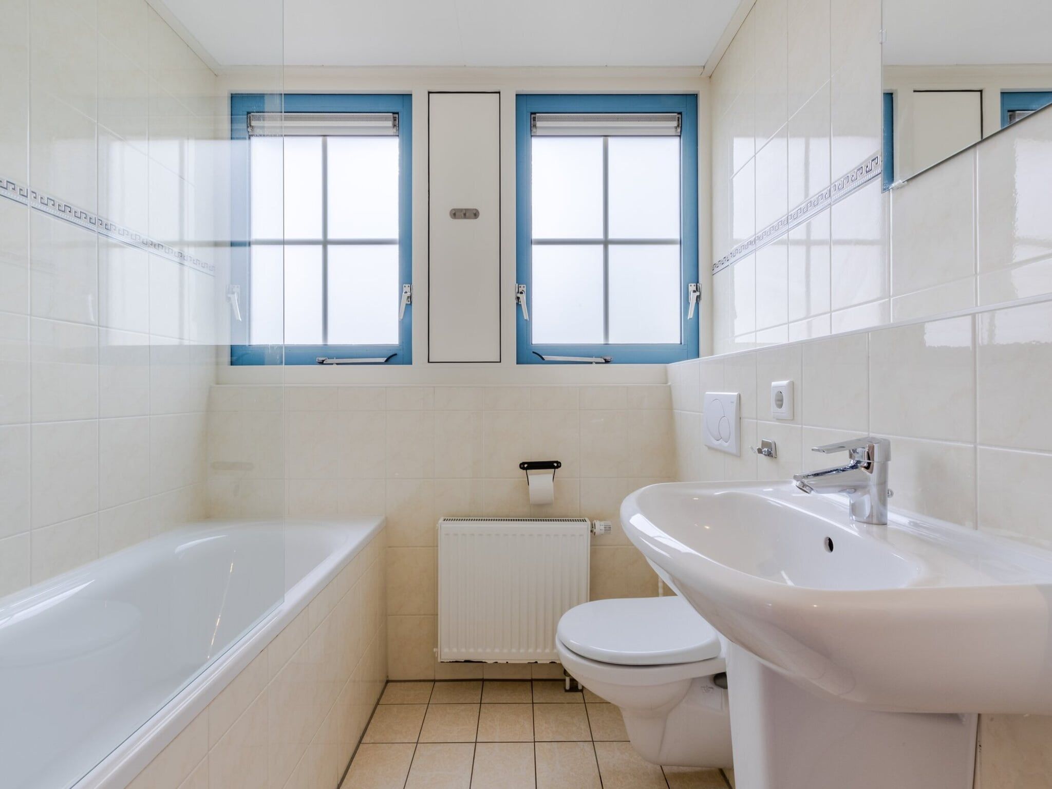 De badkamer van Kustpark Texel 6 in De Koog