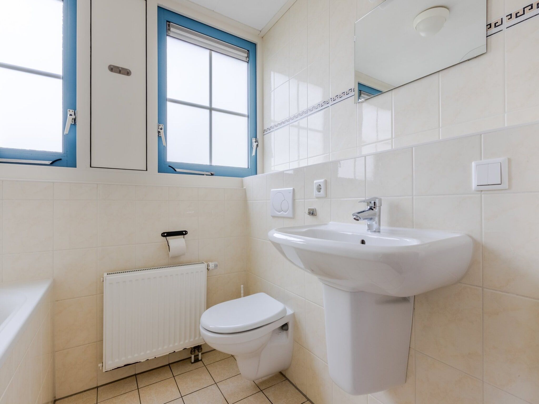 De badkamer van Kustpark Texel 6 in De Koog