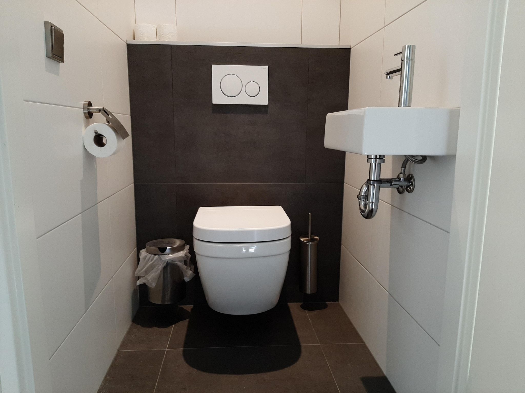 De badkamer van 2 fijne Zeeuwse huisjes in Baarland