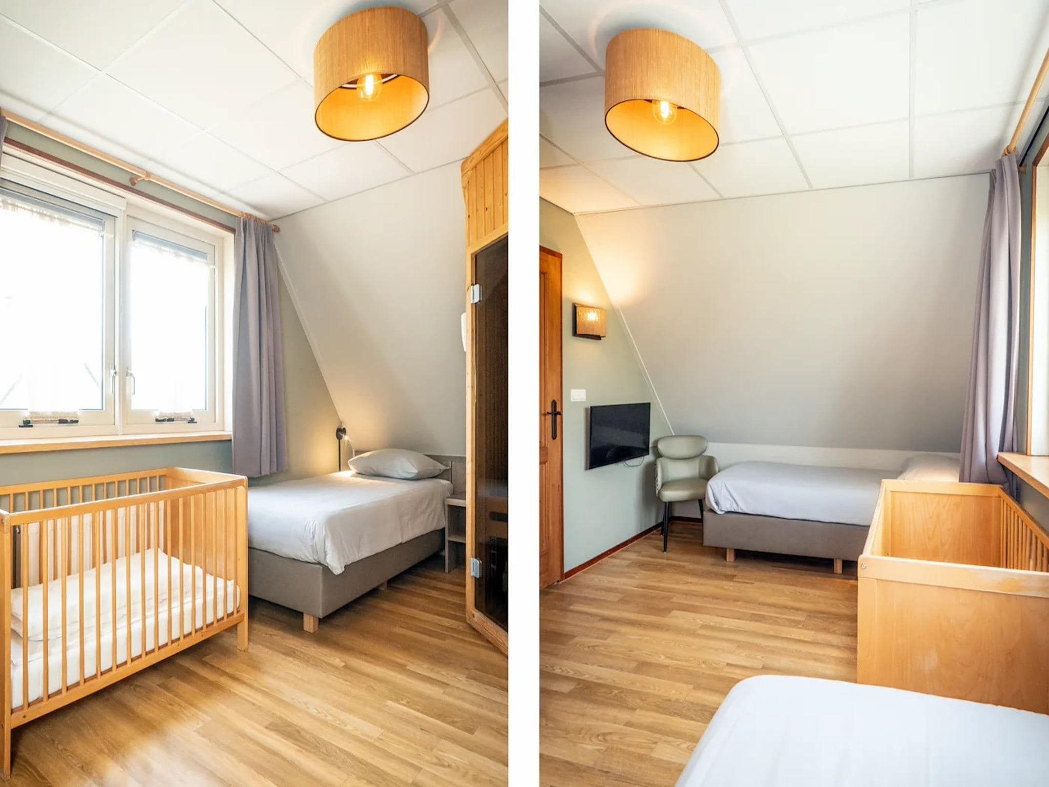 Een slaapkamer van Villas 202 and 208 in De Koog