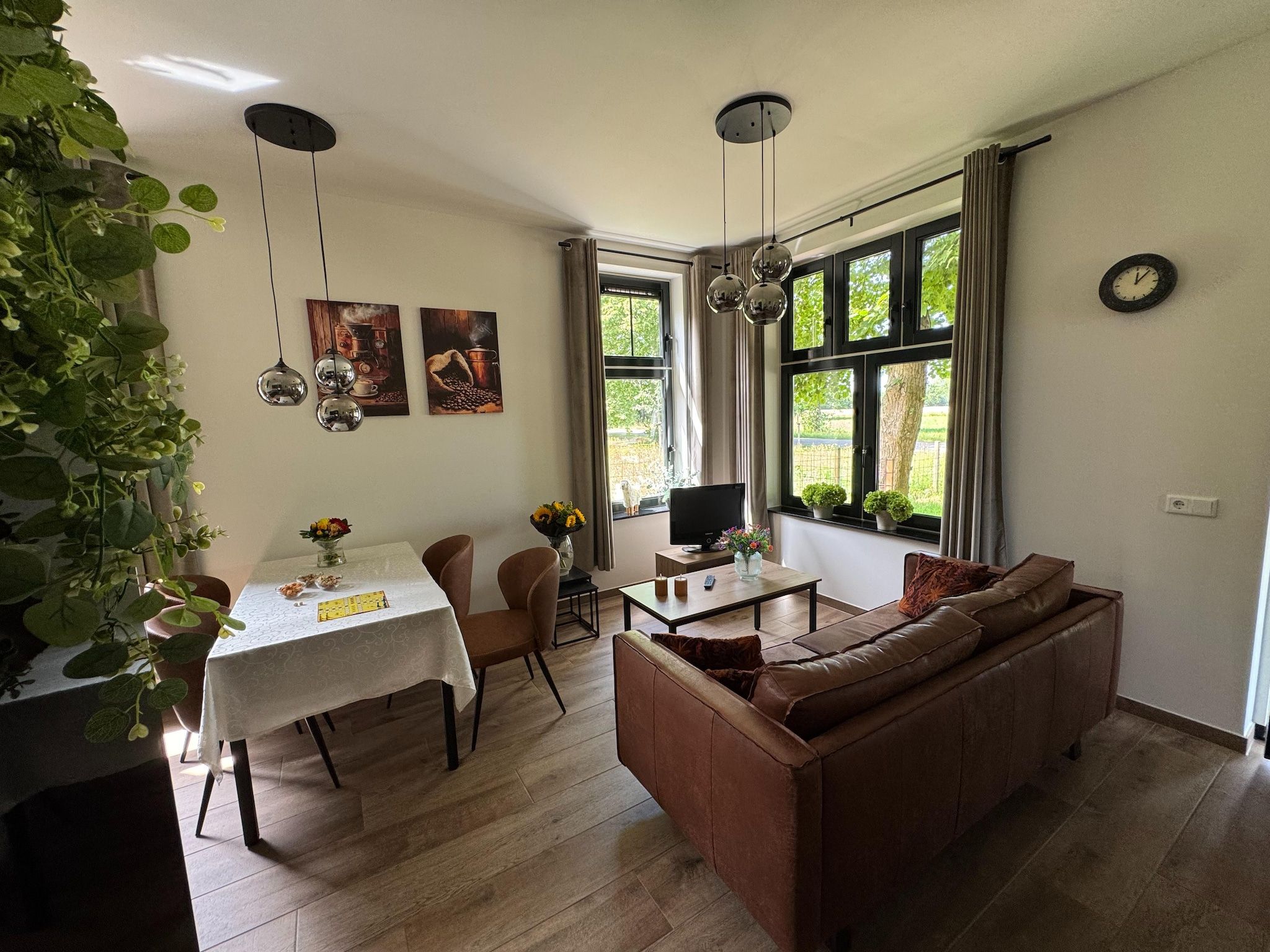 De woonkamer van Gastenverblijf Langelshoes in Haaksbergen