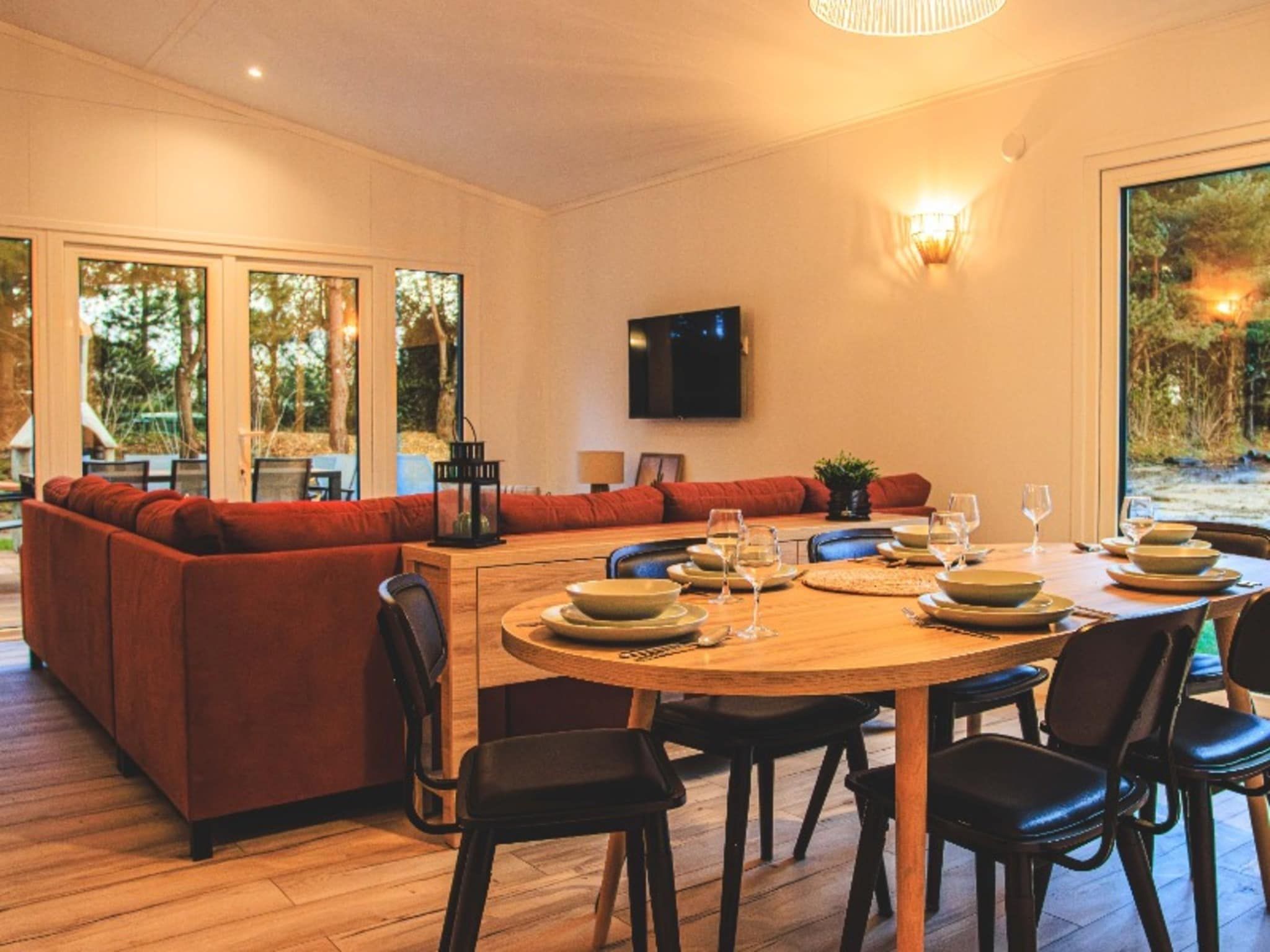 De eetkamer van Rancho Grande in Slagharen