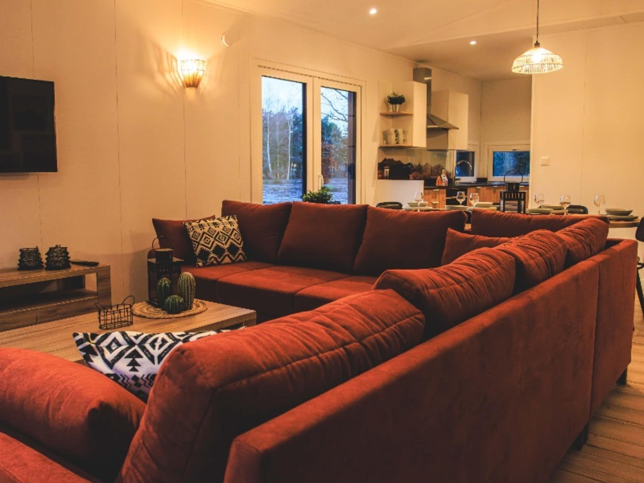 De woonkamer van Rancho Grande in Slagharen