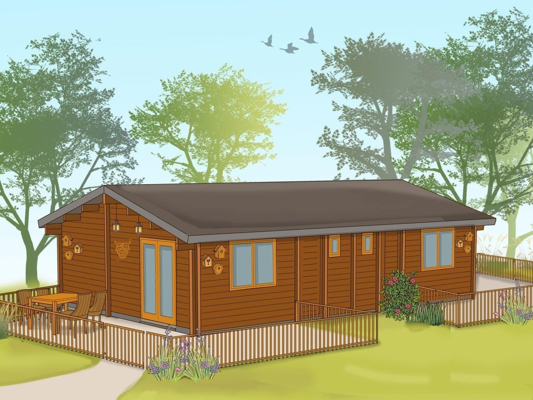 De buitenkant van Woezel & Pip Lodge 4p in Hoogerheide