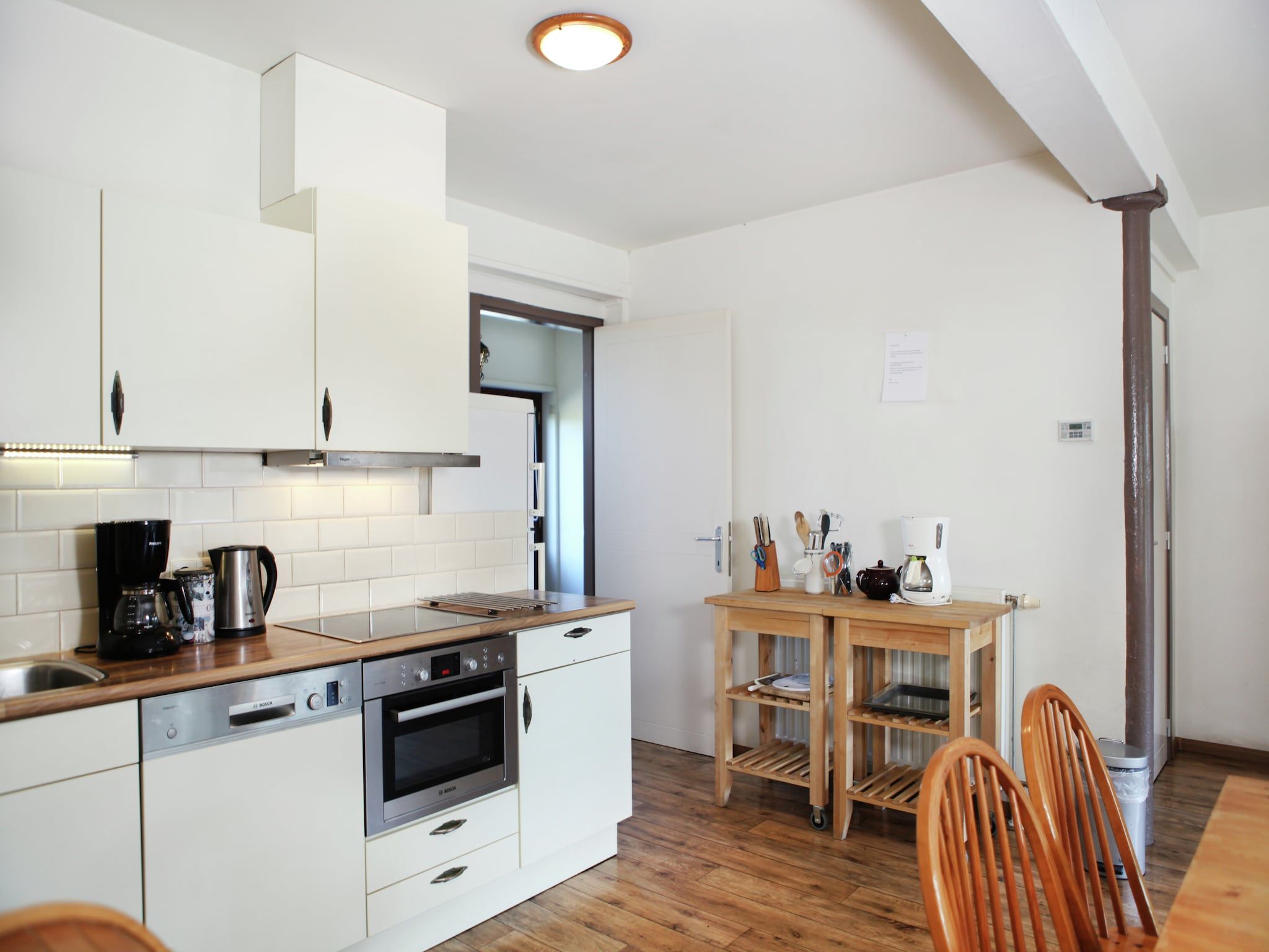 De keuken van Appartement De Hooizolder in Eede