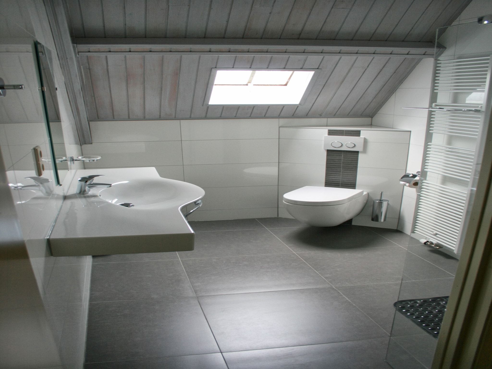 De badkamer van Appartement De Dorsvloer in Eede