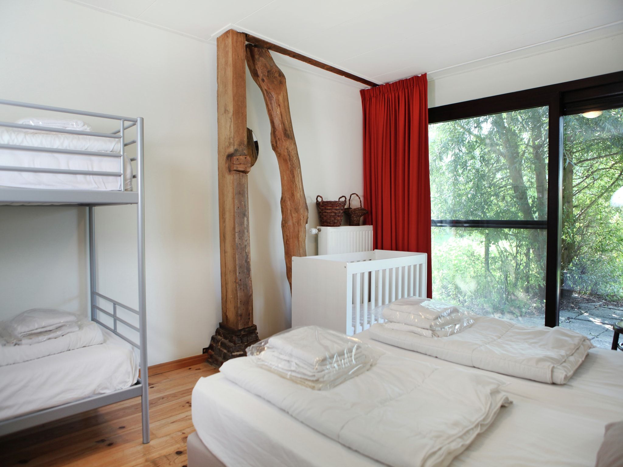 Een slaapkamer van Appartement De Dorsvloer in Eede