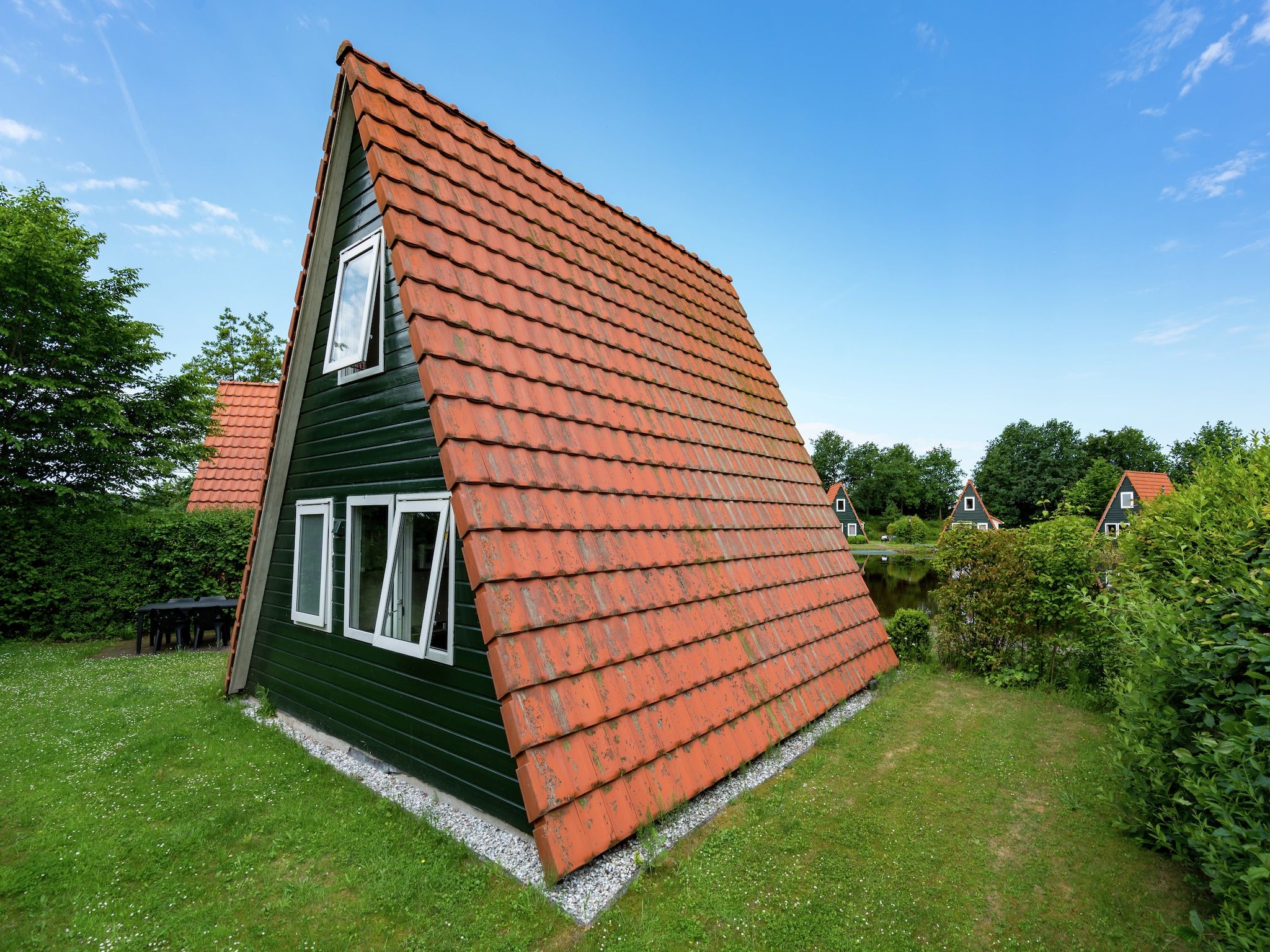 De buitenkant van Vakantiepark Eigen Wijze 1 in Bant