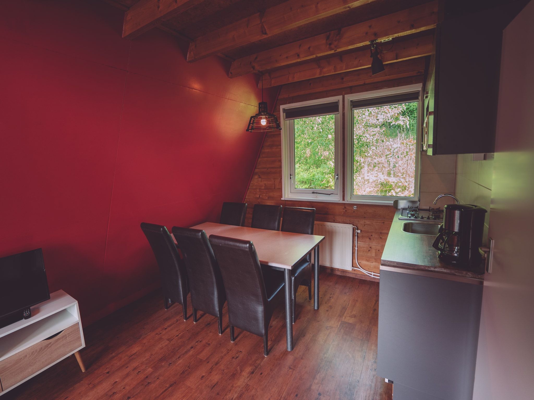 De keuken van Vakantiepark Eigen Wijze 1 in Bant