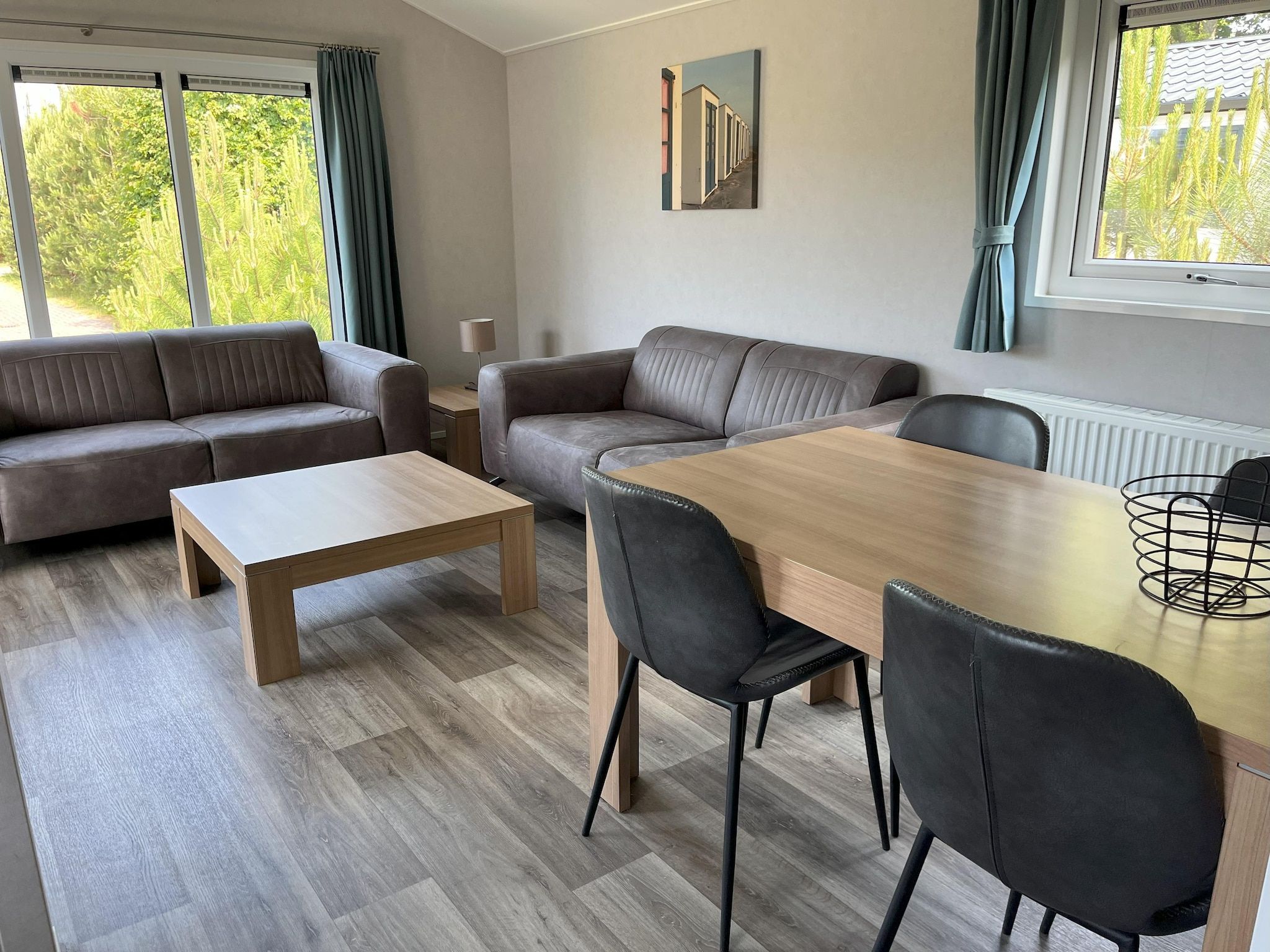 De woonkamer van Villetta Sauna in Den Burg