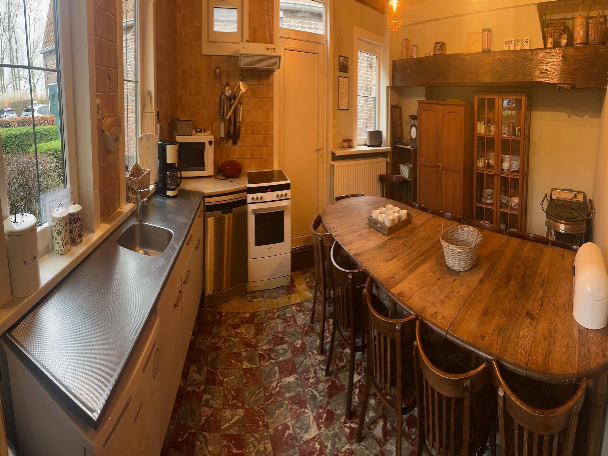 De keuken van De Biezenpolder 't Groothuus in Eede