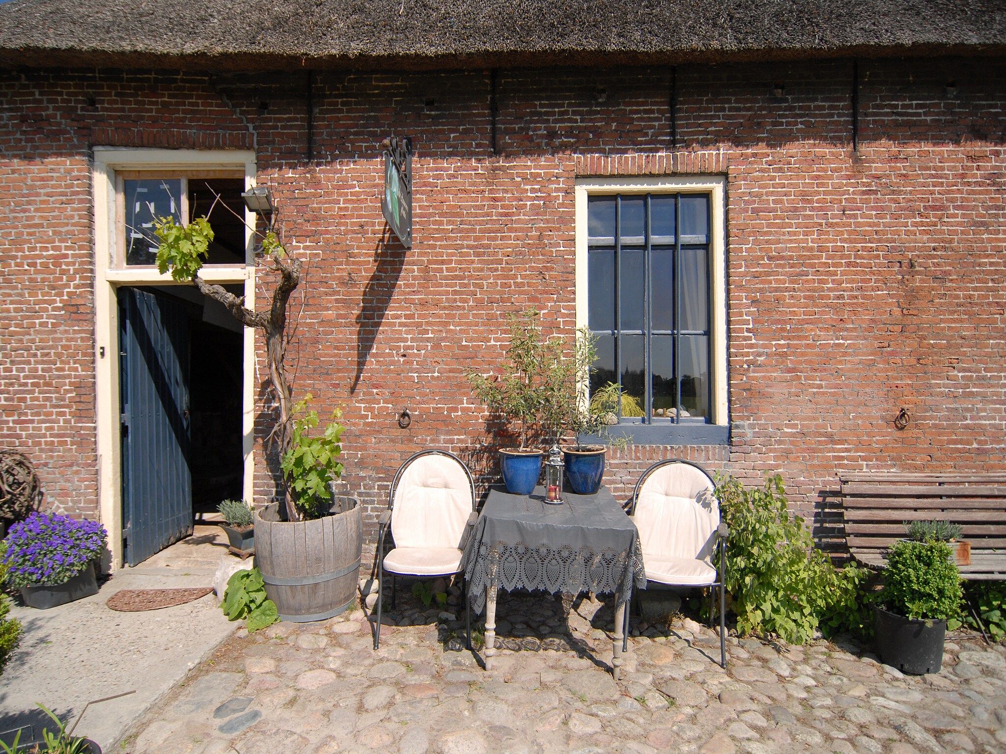 Het terras van Lauwerspleats in Burum