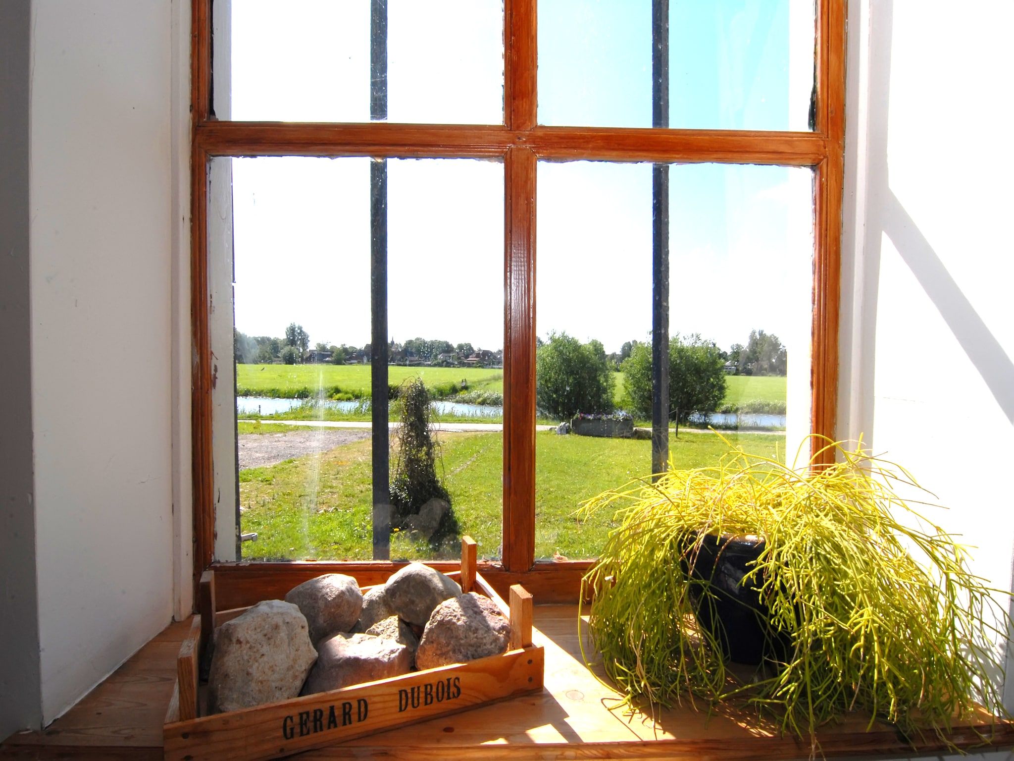 Het uitzicht vanaf Lauwerspleats in Burum